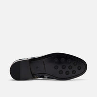 Abe Black/White Camo Penny Loafers