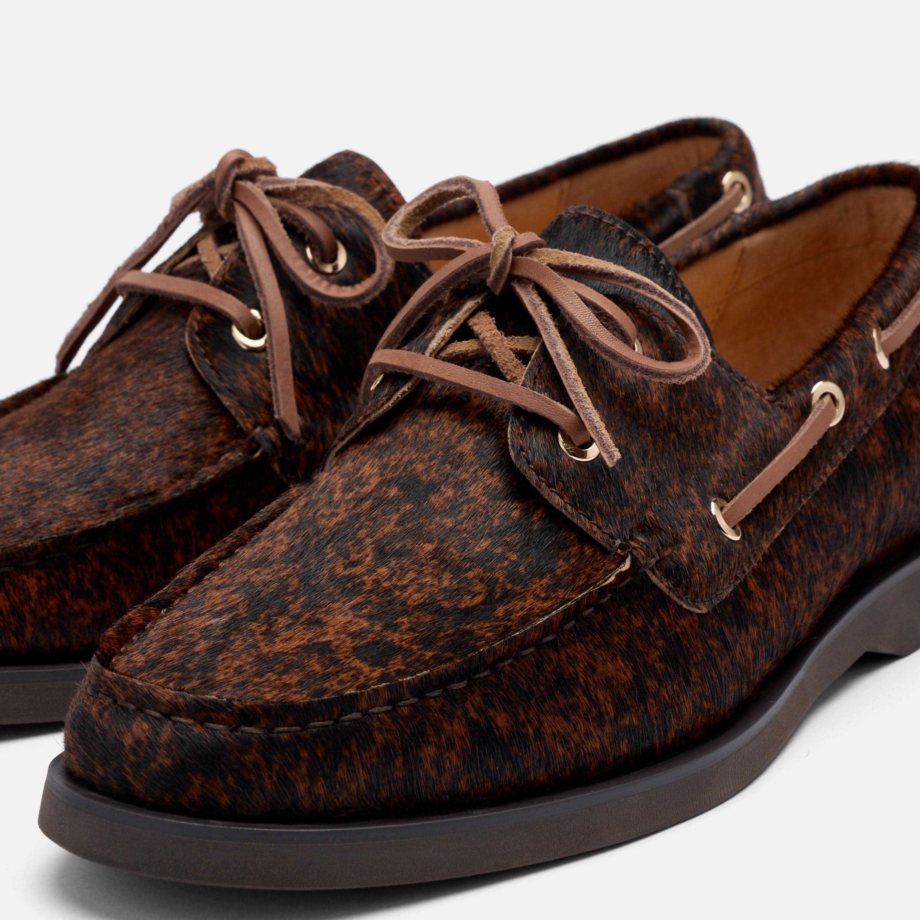 Capri Brown Cowhide Boat Shoes