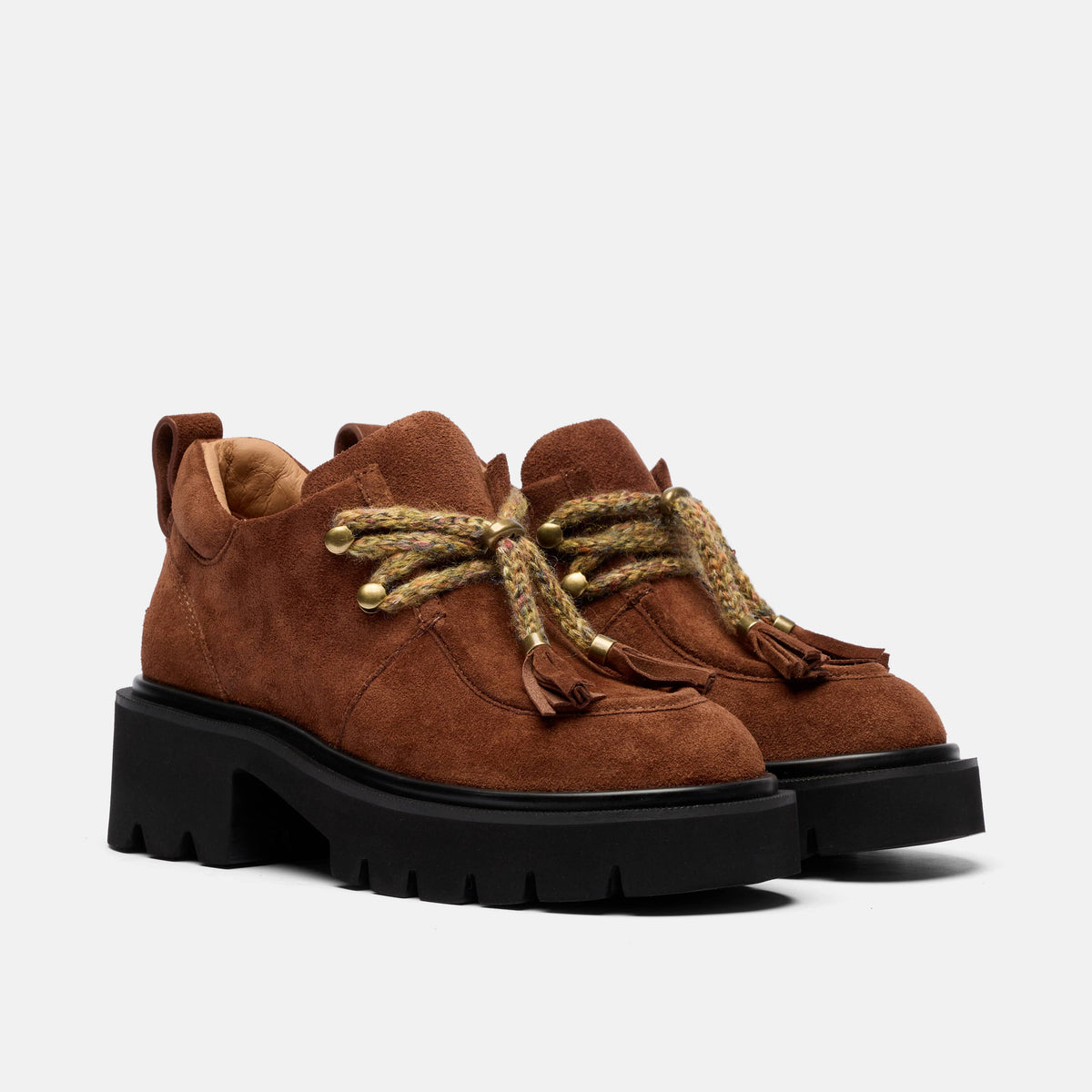 Charlie Tobacco Suede Moc Ankle Boot