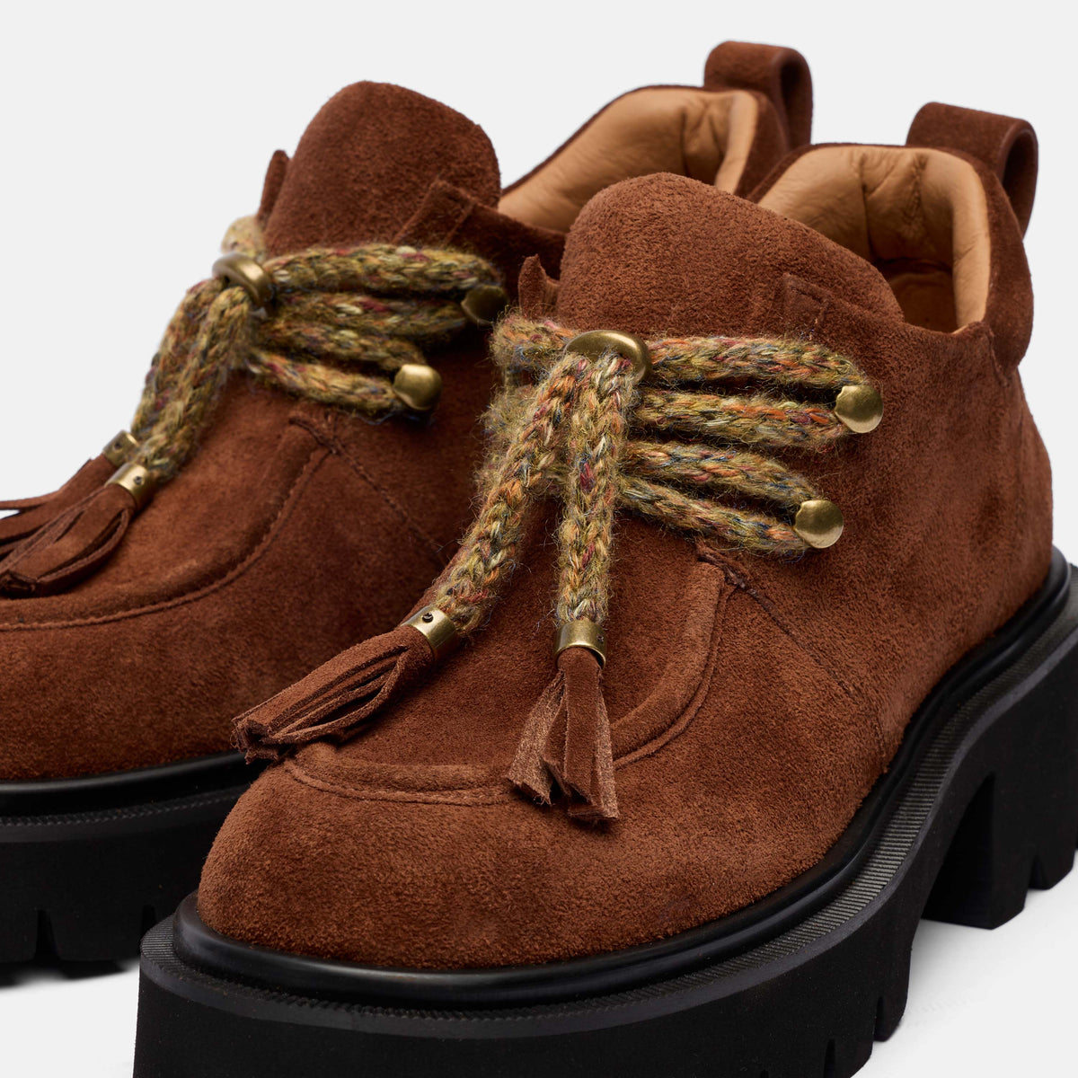 Charlie Tobacco Suede Moc Ankle Boot