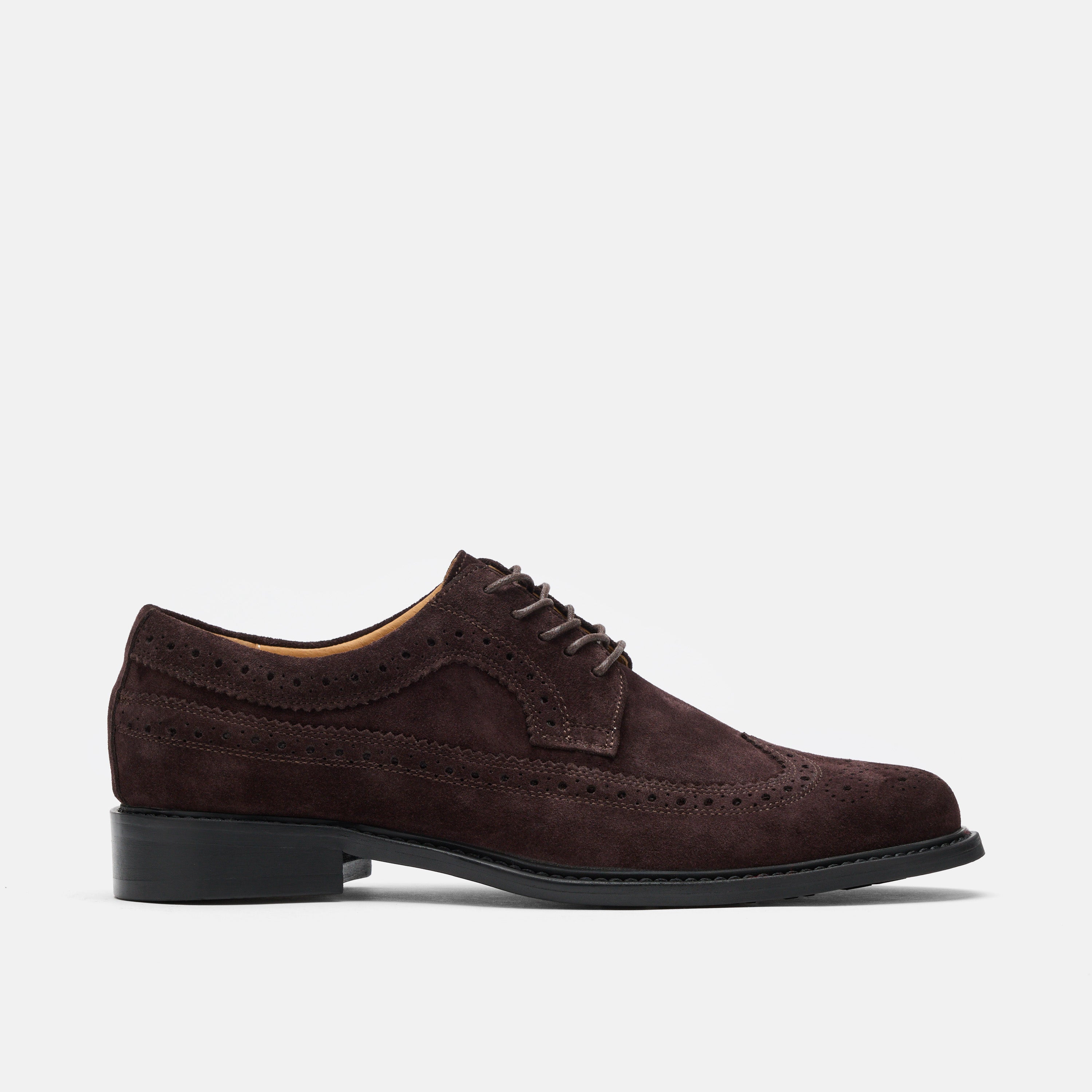 Alistair Chocolate Suede Longwings