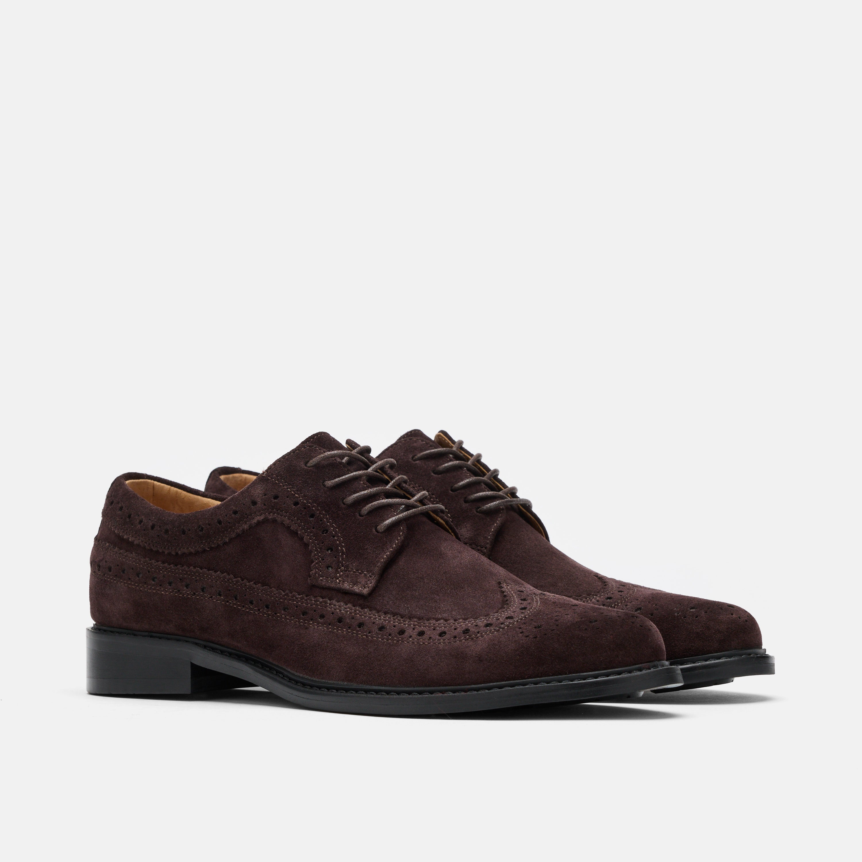 Alistair Chocolate Suede Longwings