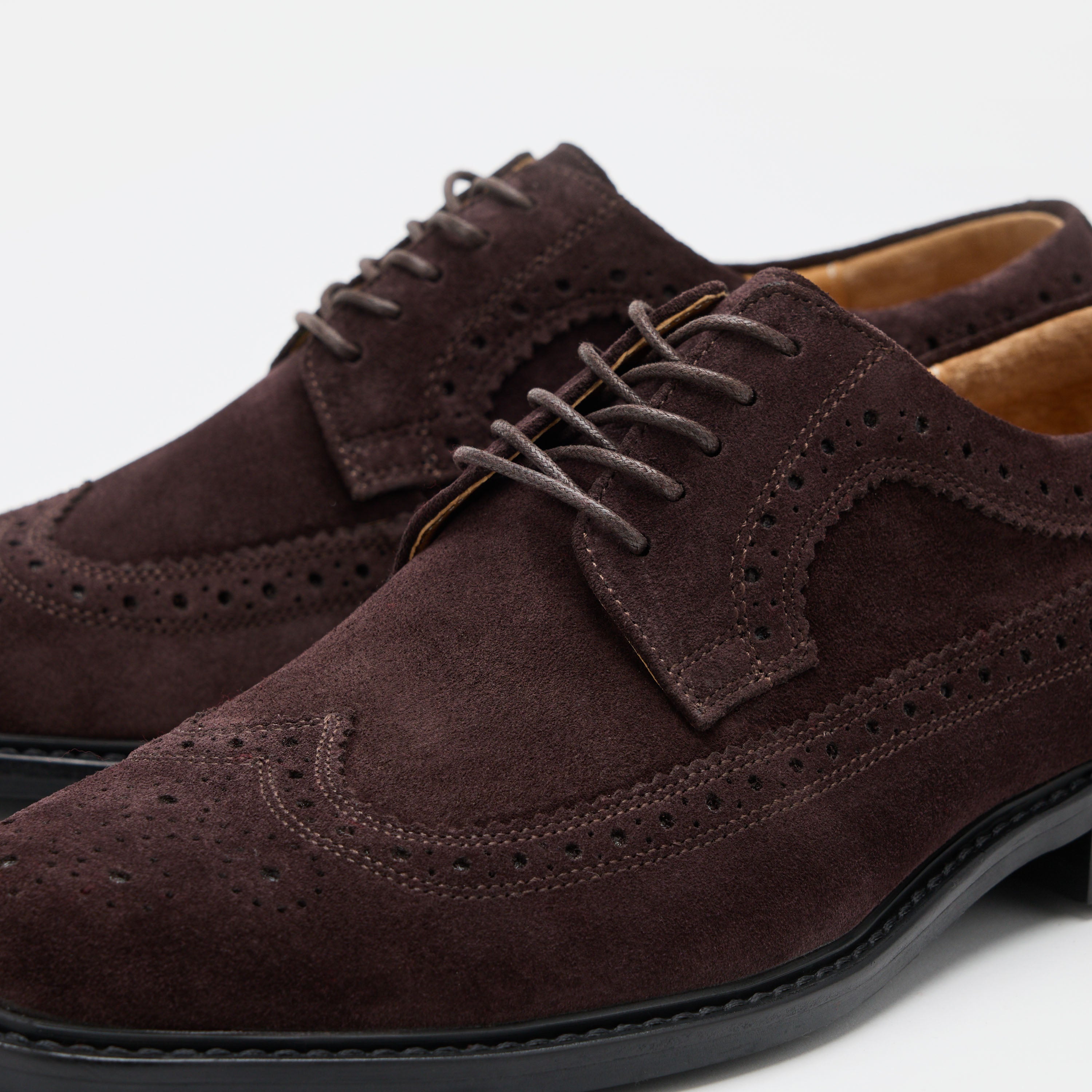 Alistair Chocolate Suede Longwings