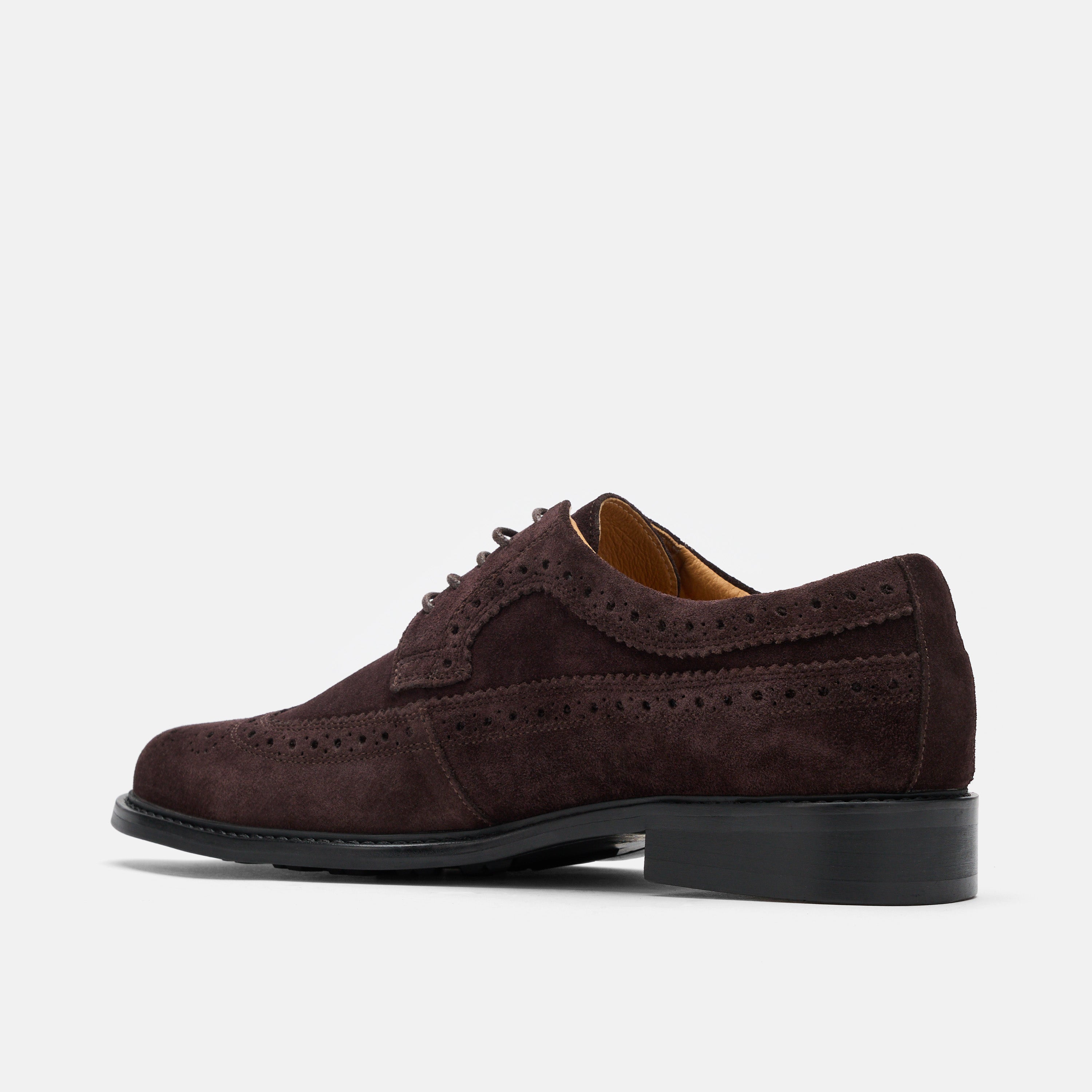 Alistair Chocolate Suede Longwings