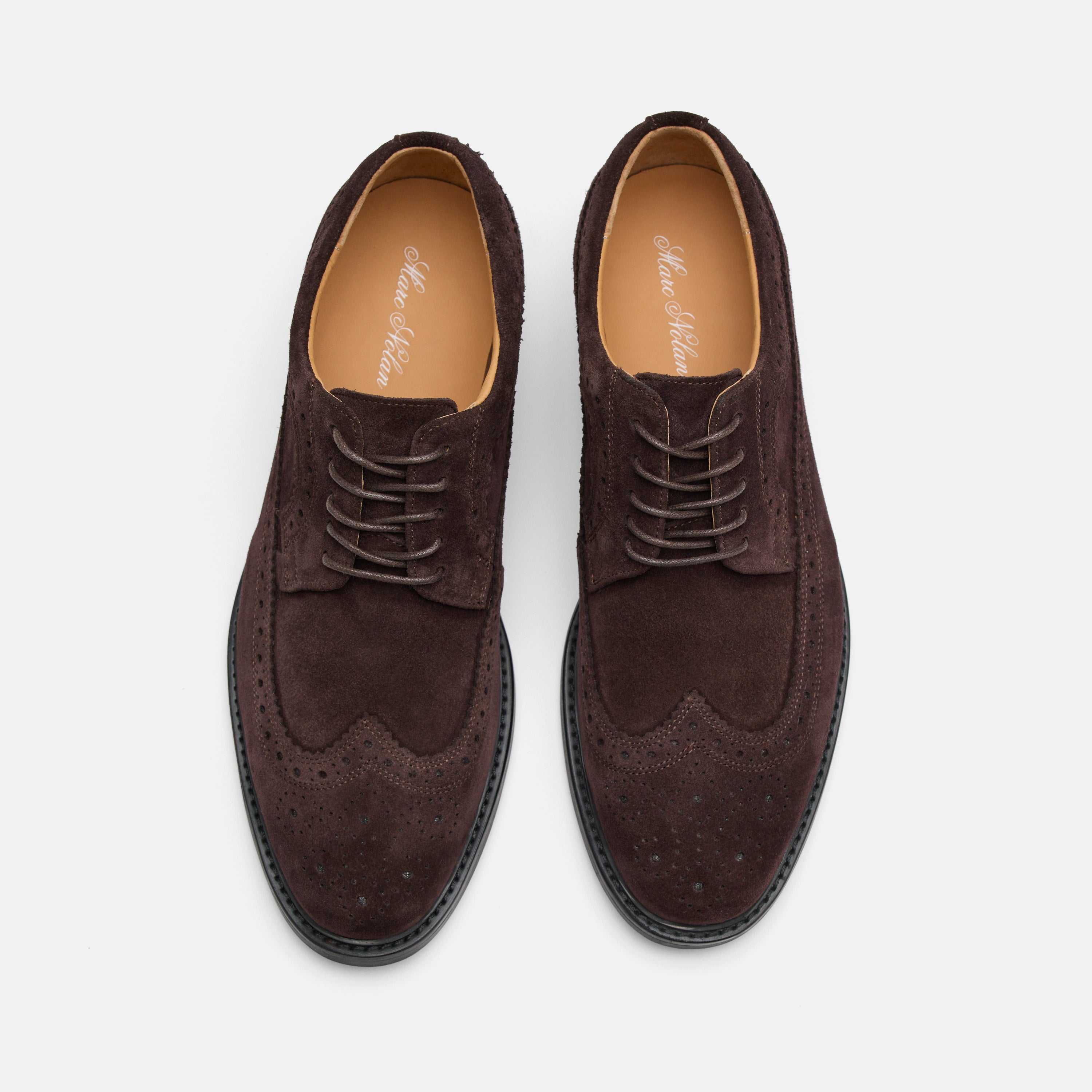 Alistair Chocolate Suede Longwings