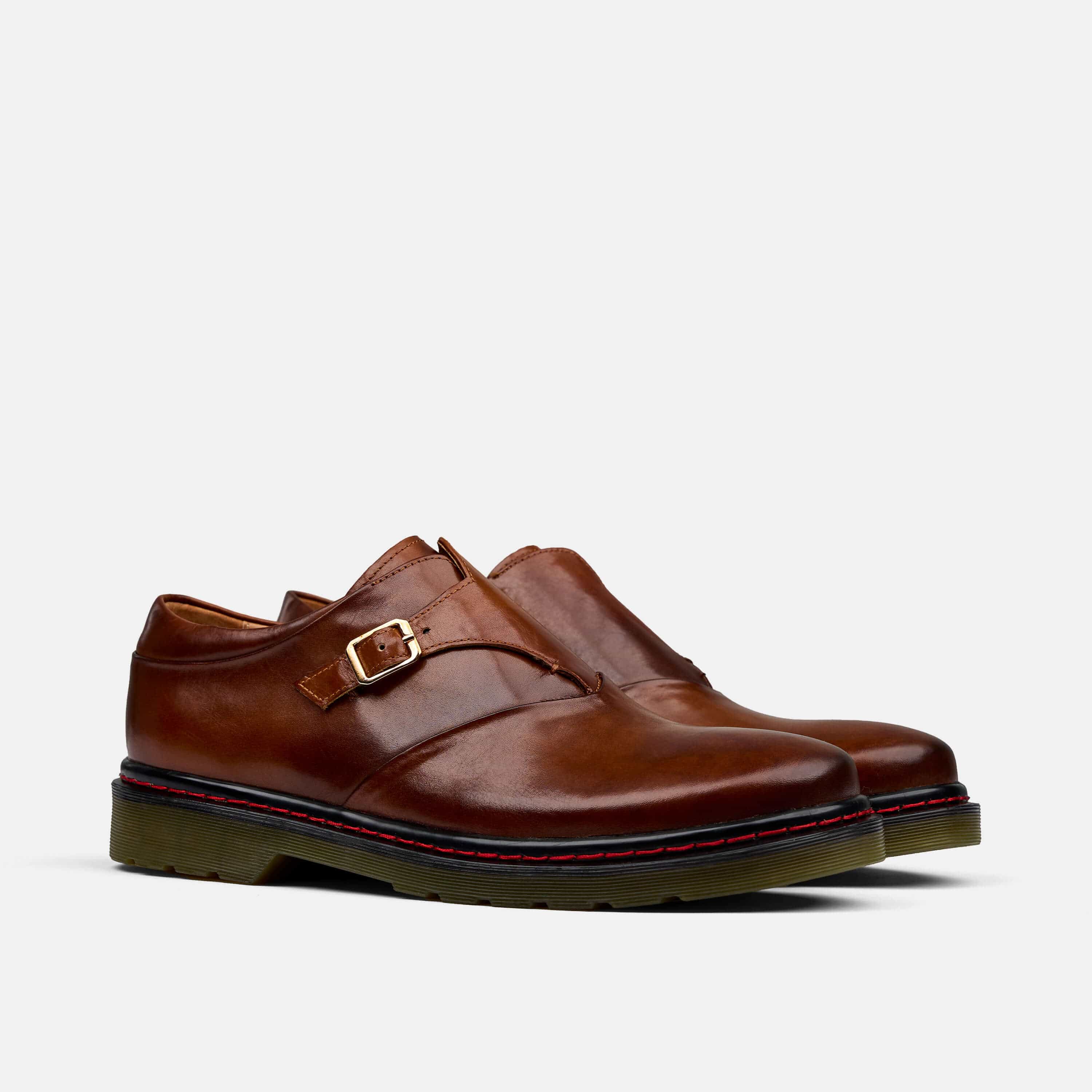 Kendrick Cognac Monk Straps