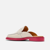 Del Mar Cream Pink Loafer Mules