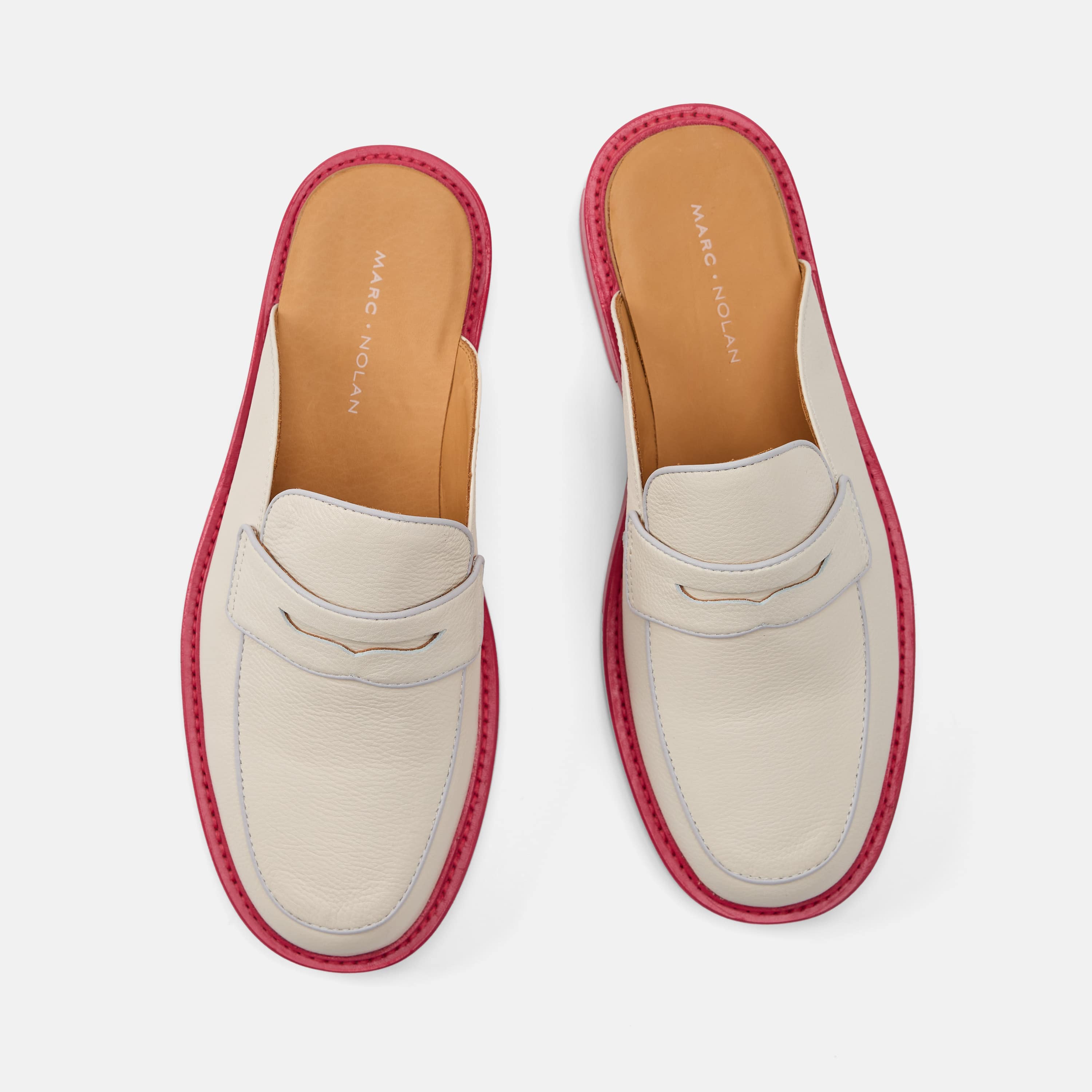 Cream mule loafers online