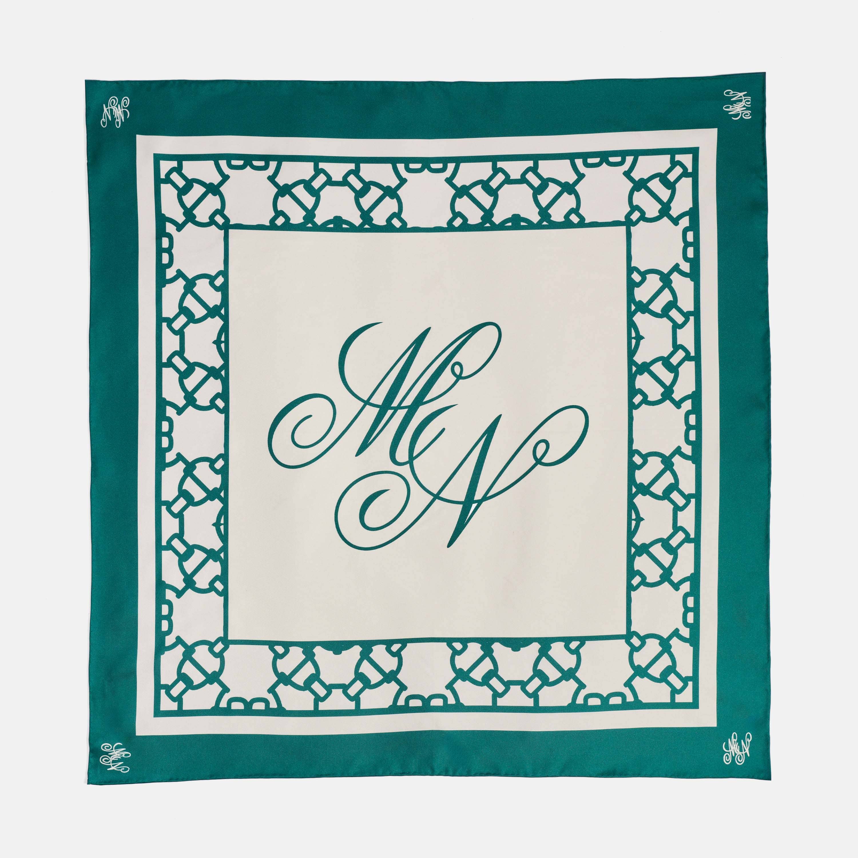 Marc Nolan Silk Scarf - Cream