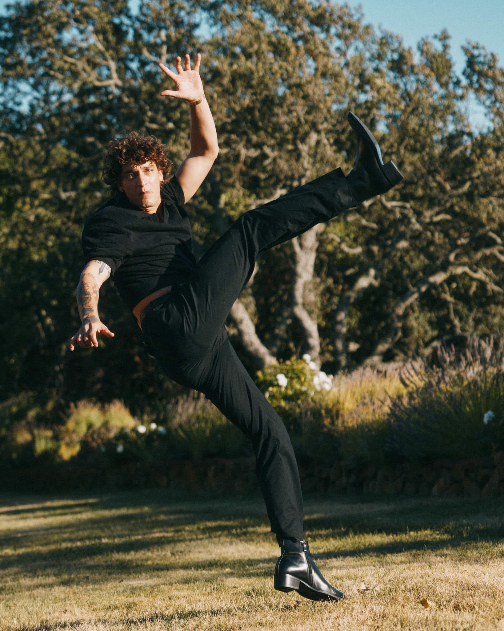 Dante Black Leather Chelsea Boots