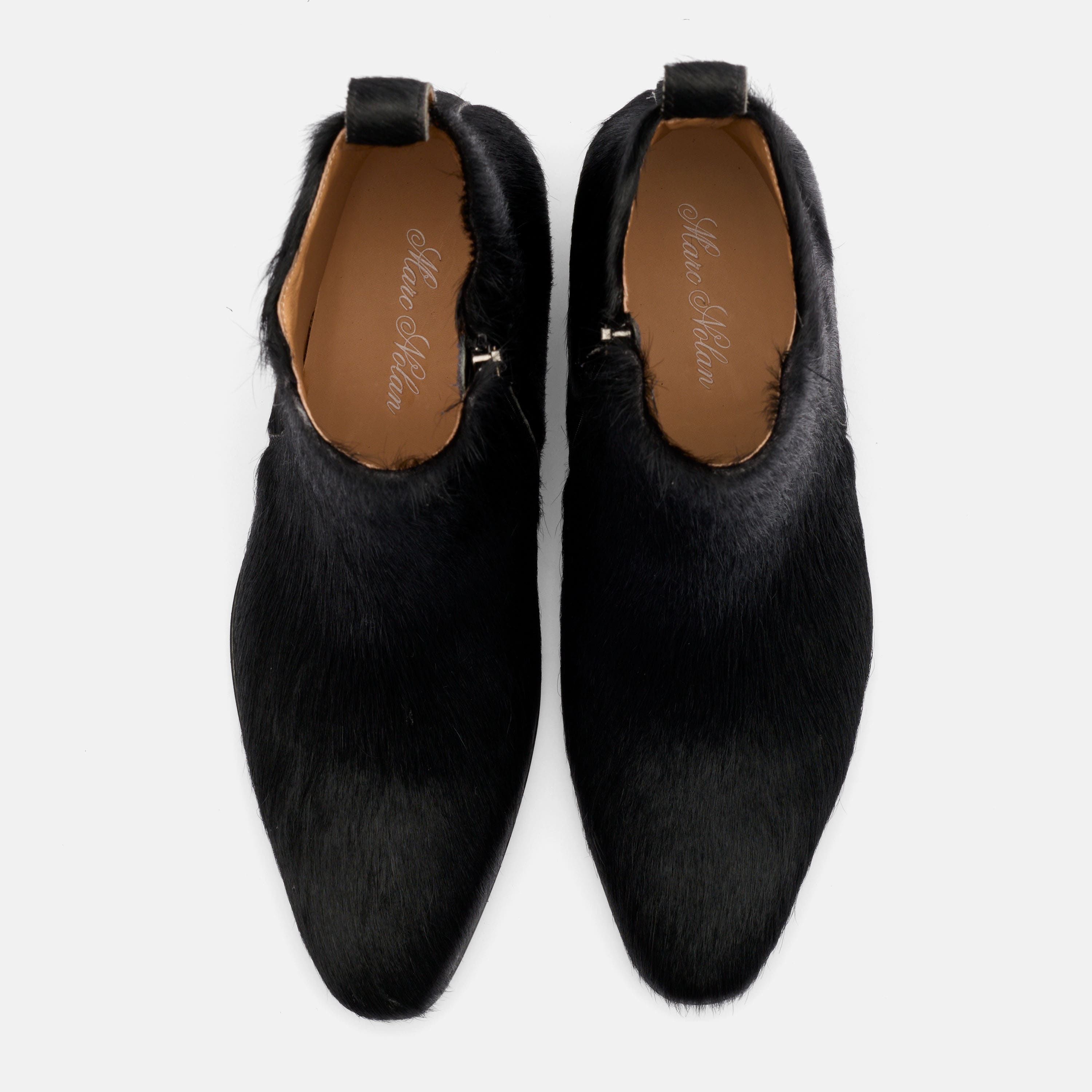 Dante Black Pony Hair Chelsea Boots