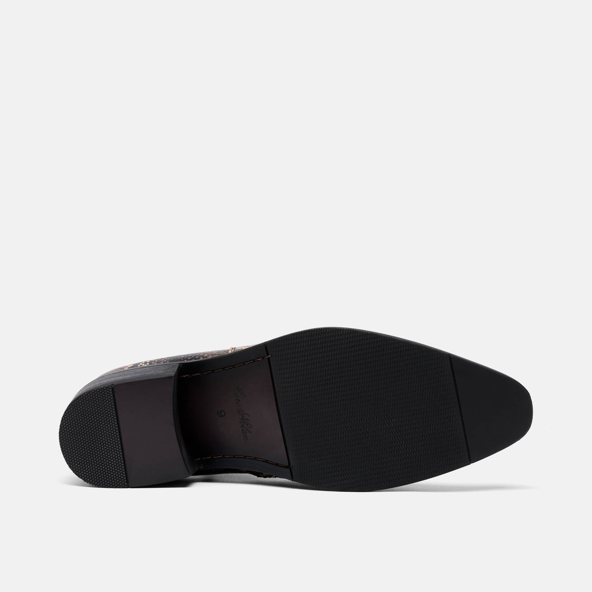 Dante Brown Snake Leather Chelsea Boots