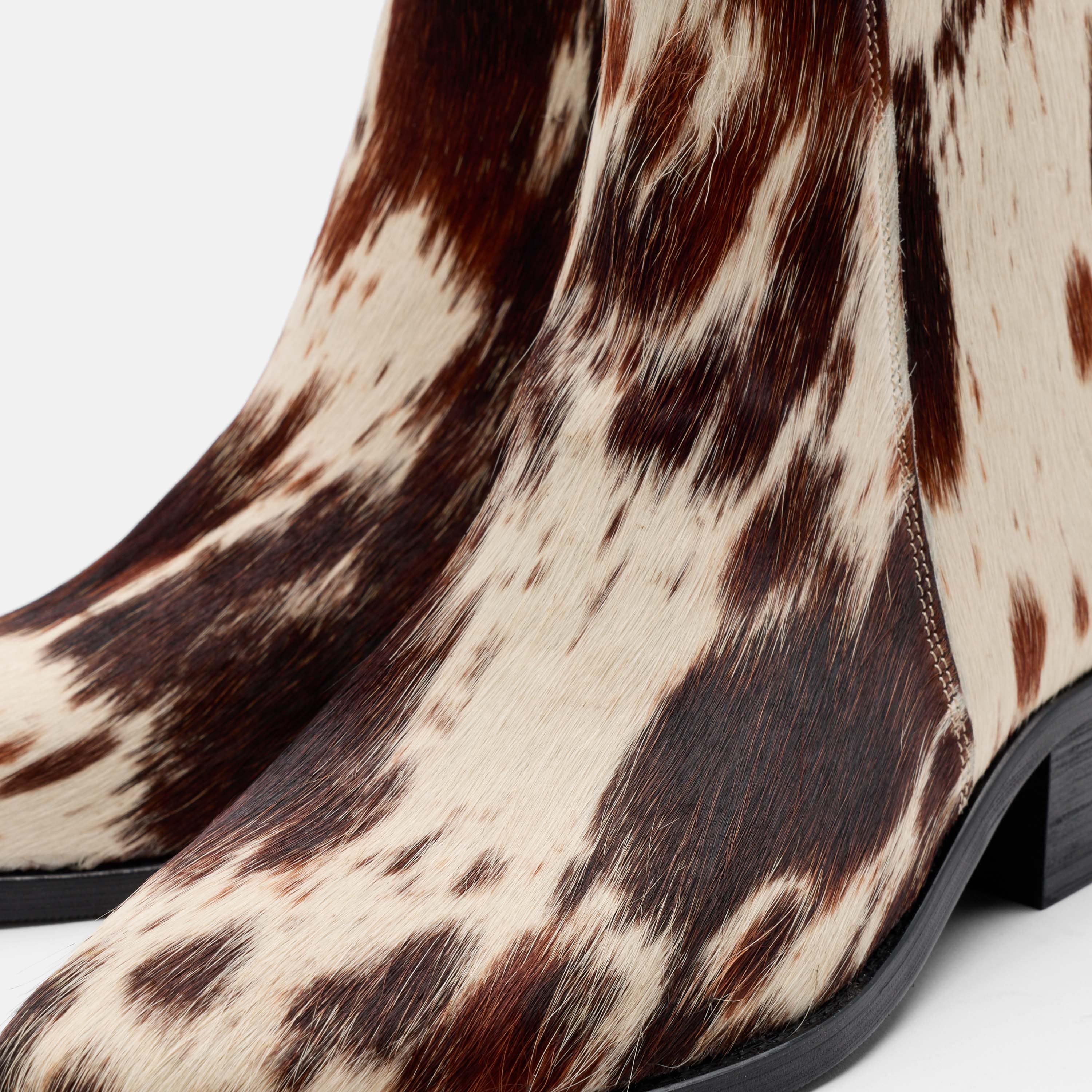 Dante Tiger Horse Pony Hair Chelsea Boots