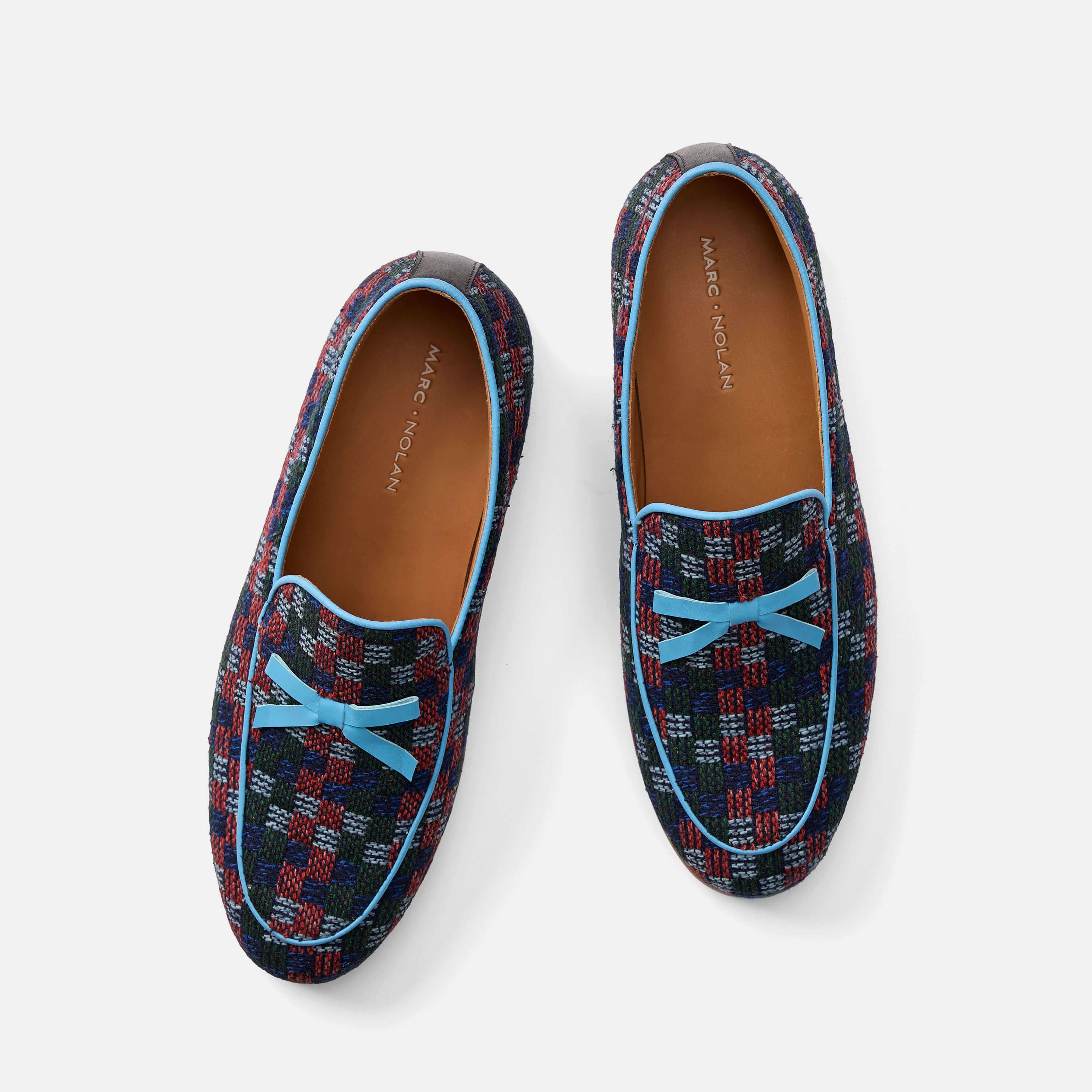 Odell Navy Patchwork Belgian Loafer