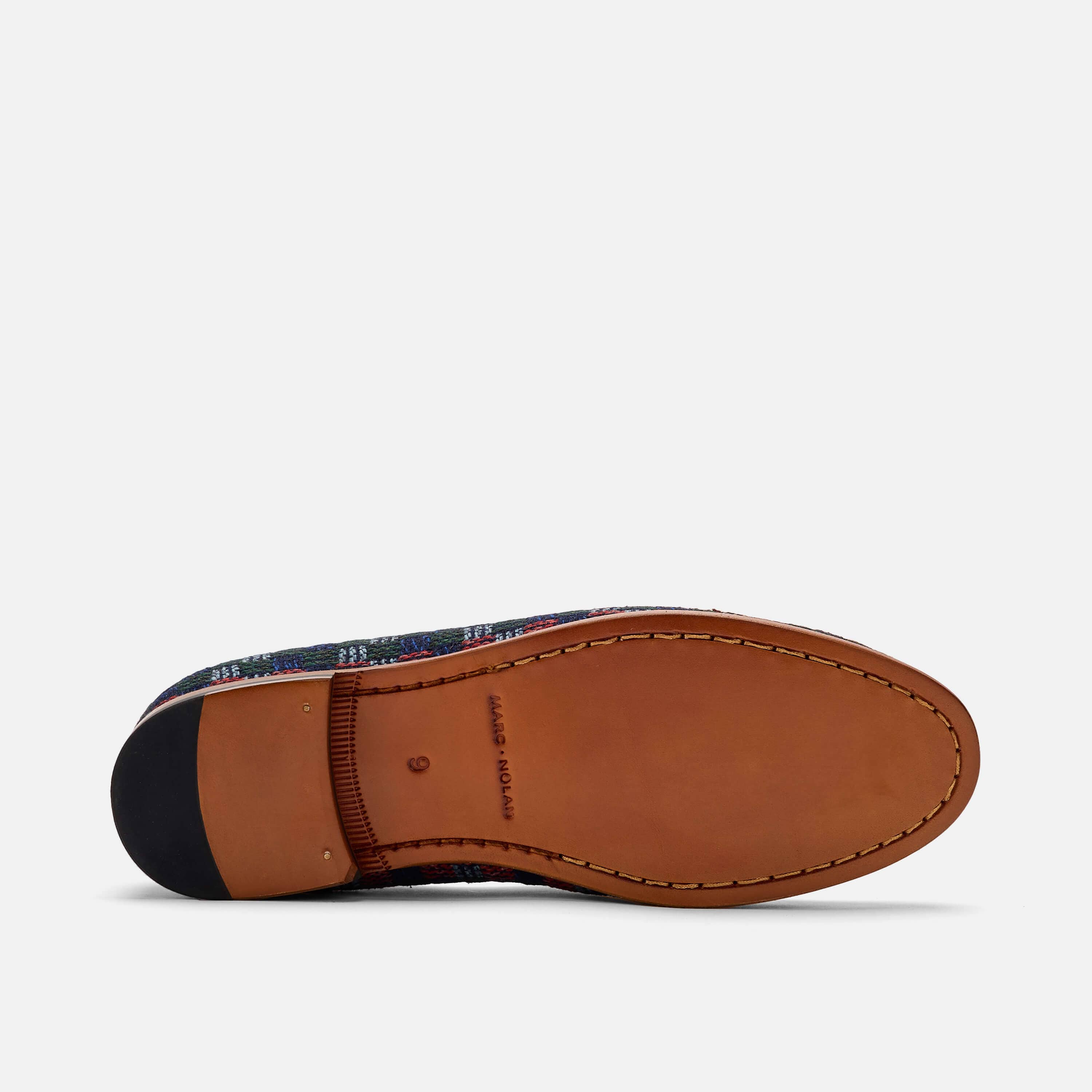 Odell Navy Patchwork Belgian Loafer