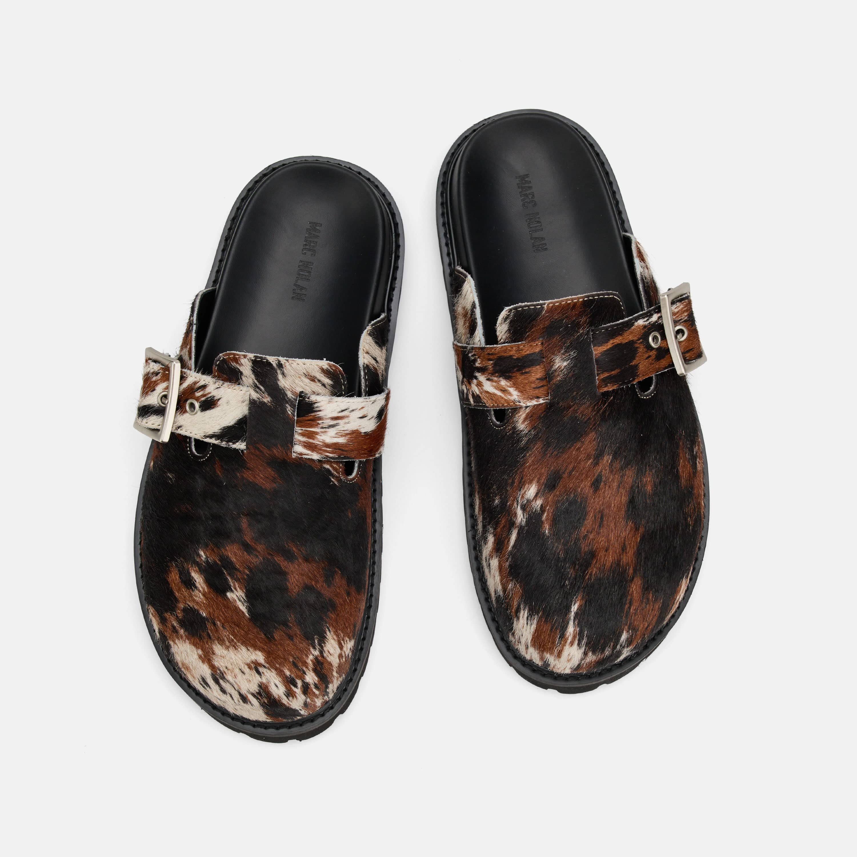 Shiloh Dark Horse Loafer Mules