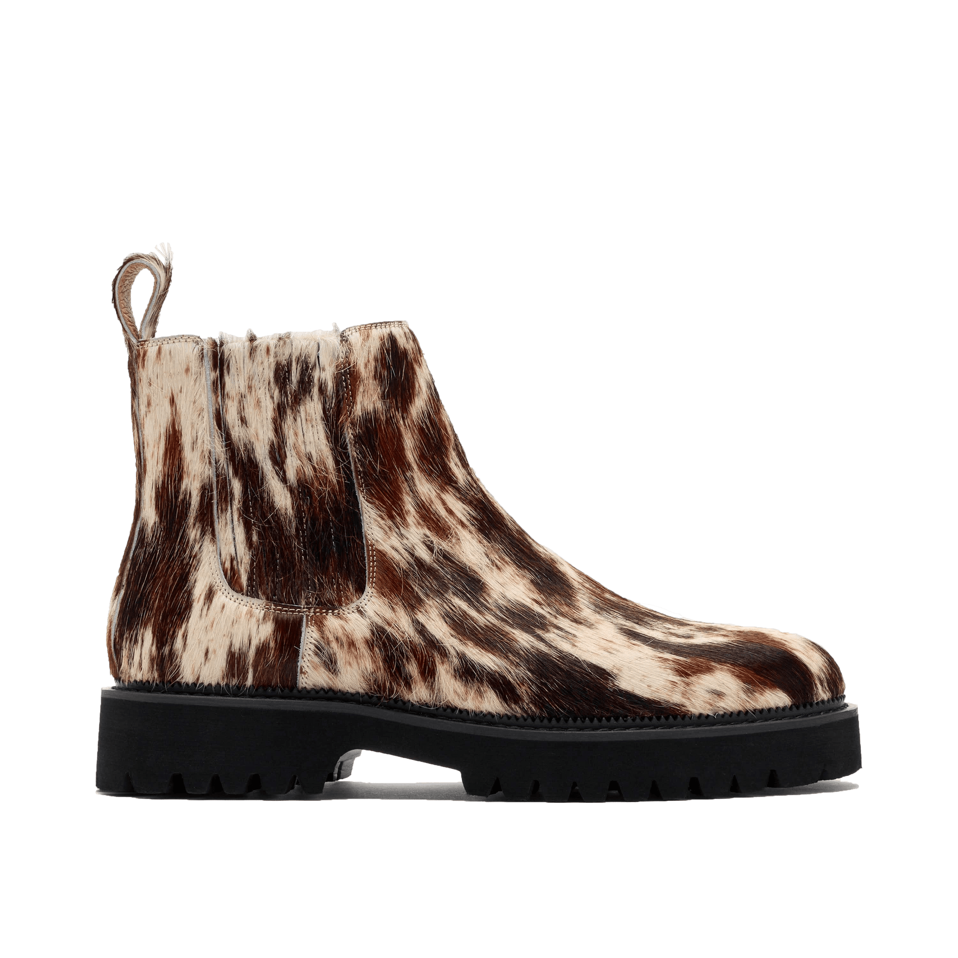 Dax Tiger Horse Pony Hair Chelsea Boots