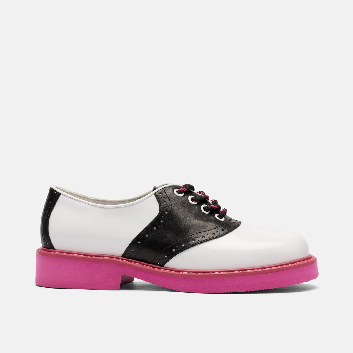 black and white womens dress shoes Black and White Women Leather Oxford Shoes, Custom Made Elegant Wingtip Shoes, Bowling Shoes Stylish Shoes
