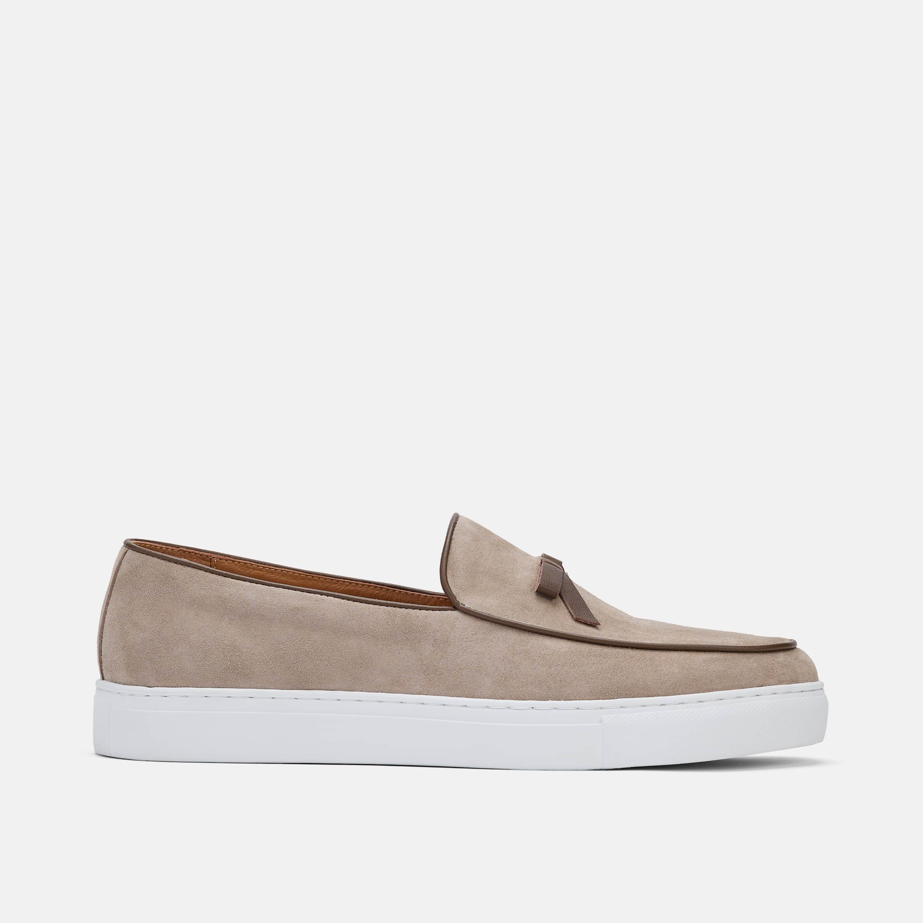 Odell Desert Sand Suede Belgian Loafer Sneakers