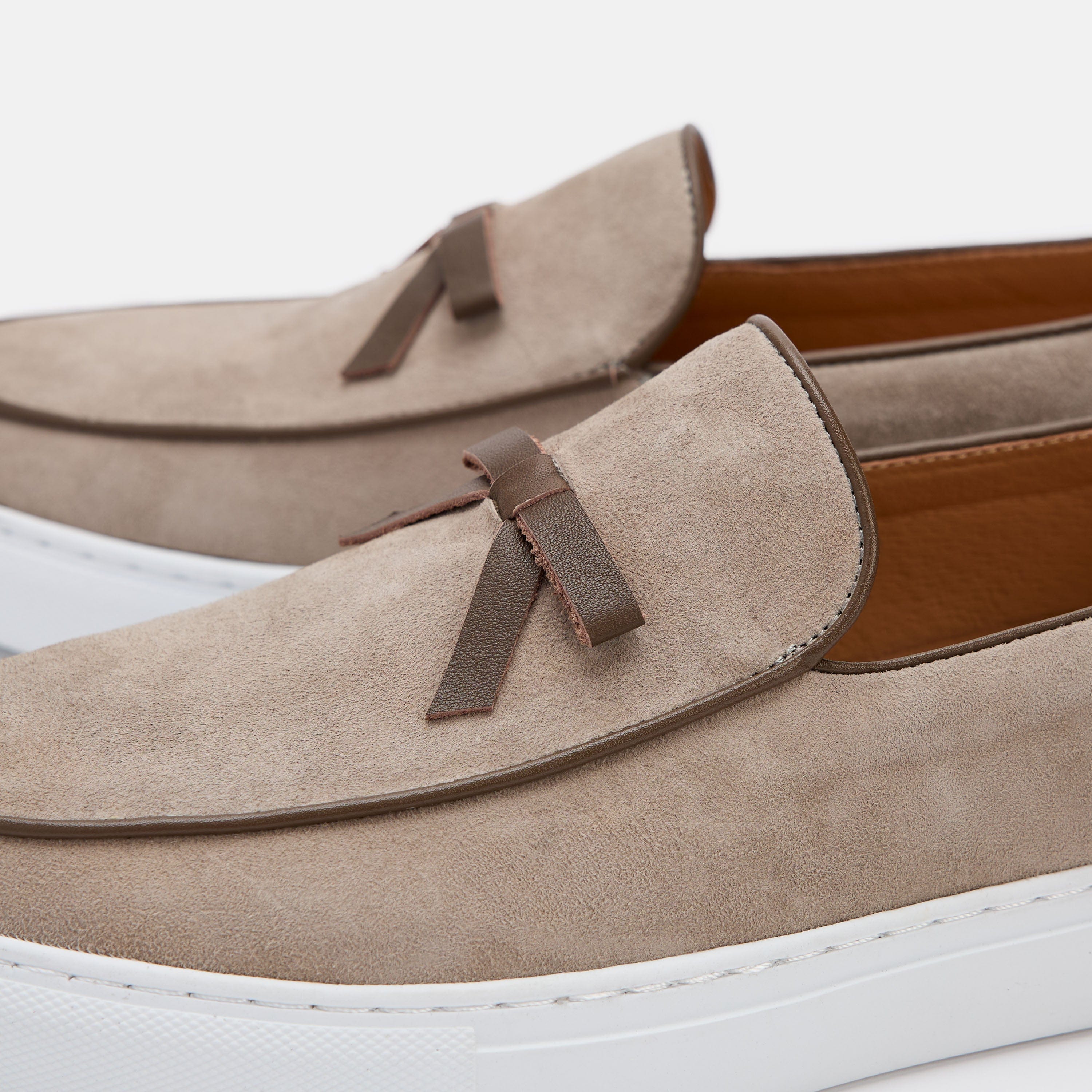 Odell Desert Sand Suede Belgian Loafer Sneakers