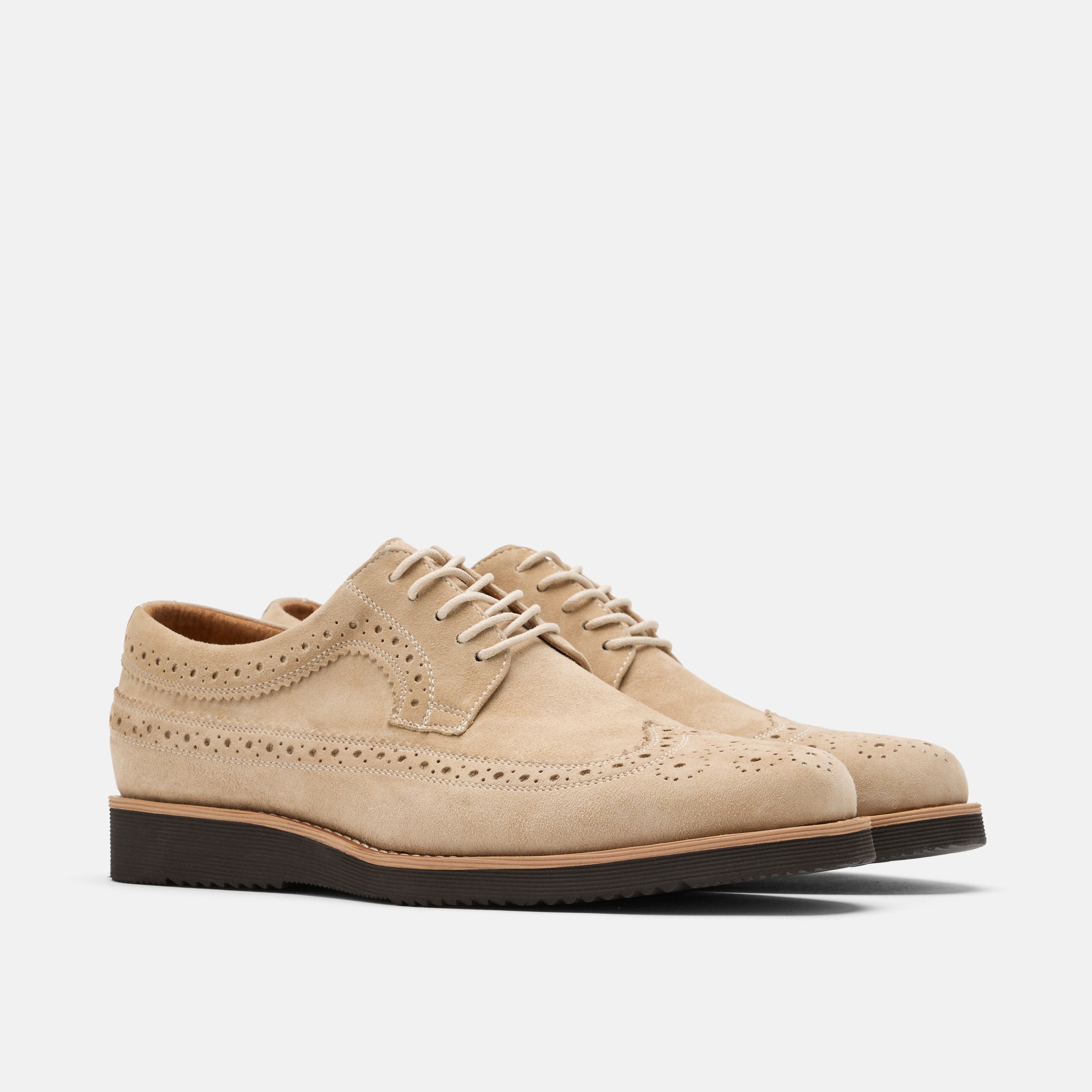 Alexander Desert Sand Suede Longwing Sneakers