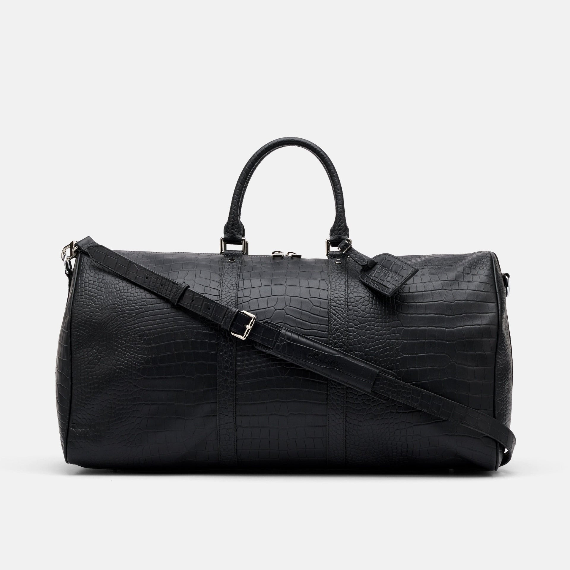 Large Weekender Duffle Bag Crocskin