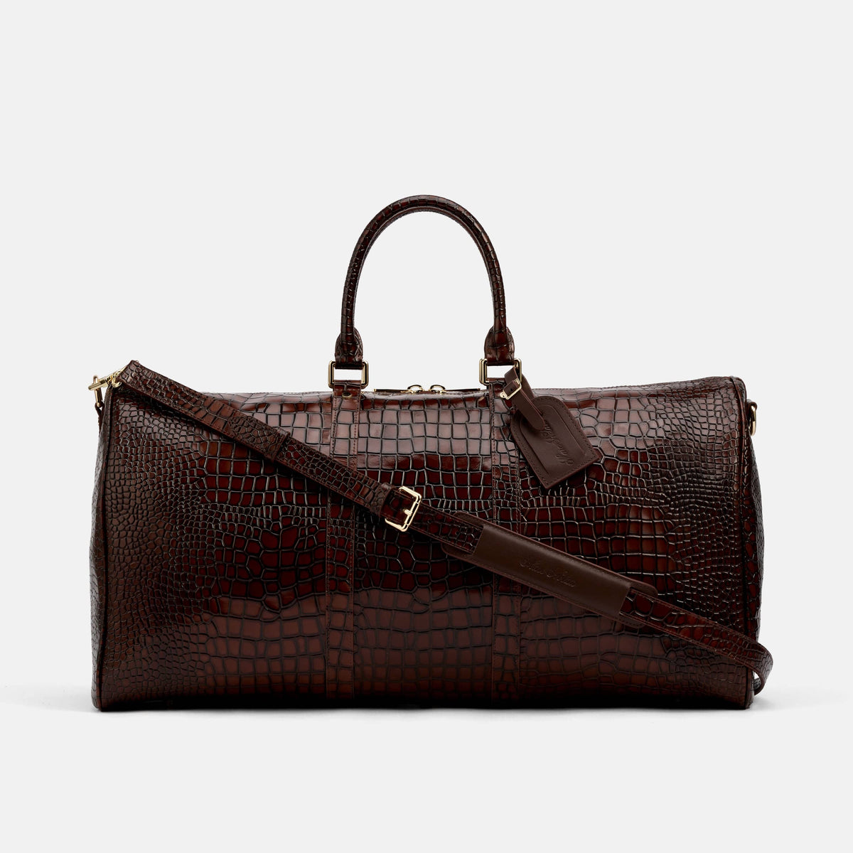 Large Weekender Duffle Bag Crocskin