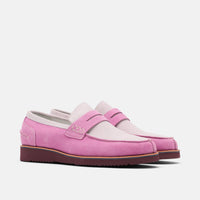 Abe Dusty Rose Suede Penny Loafers
