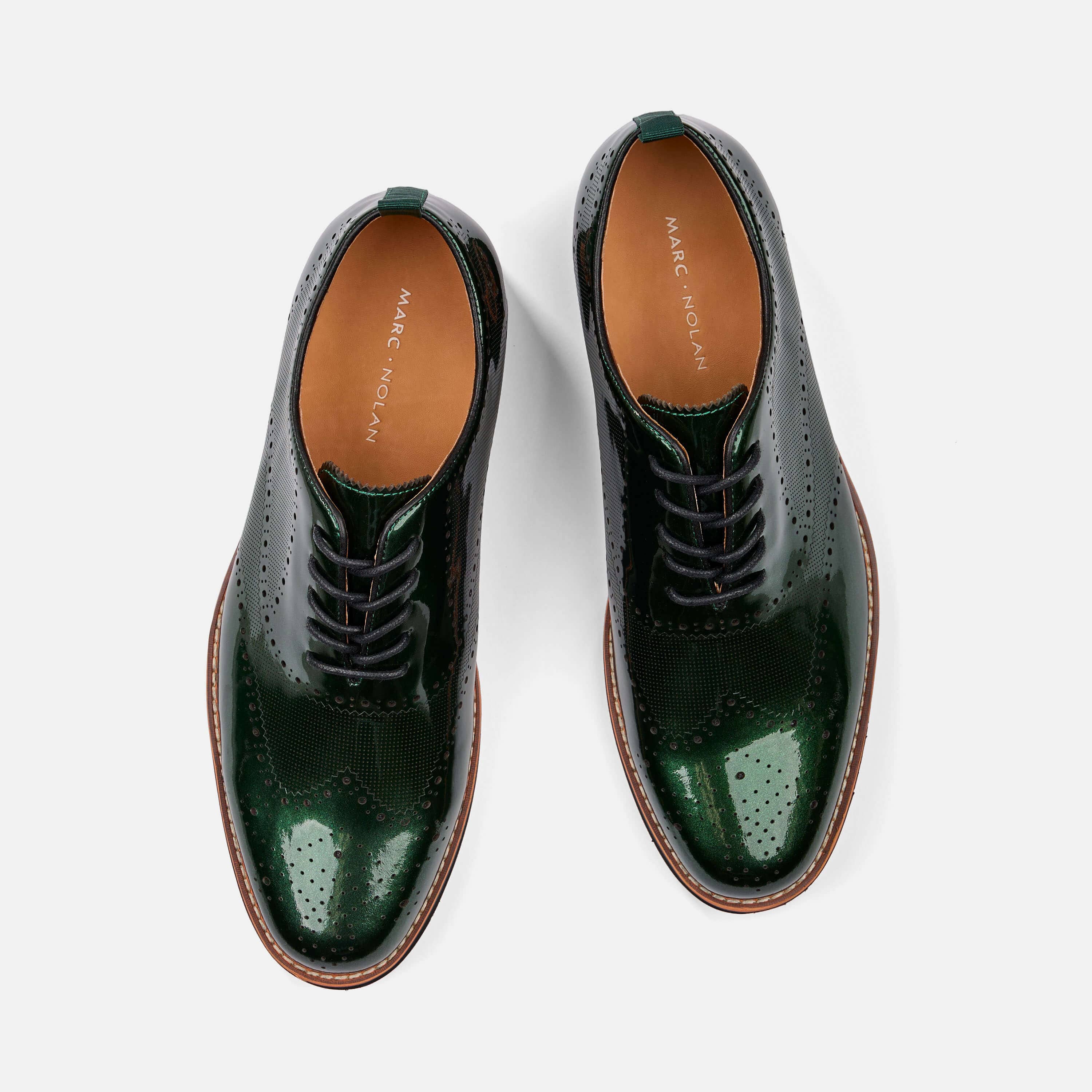 Oscar Green Wholecut Dress Sneakers