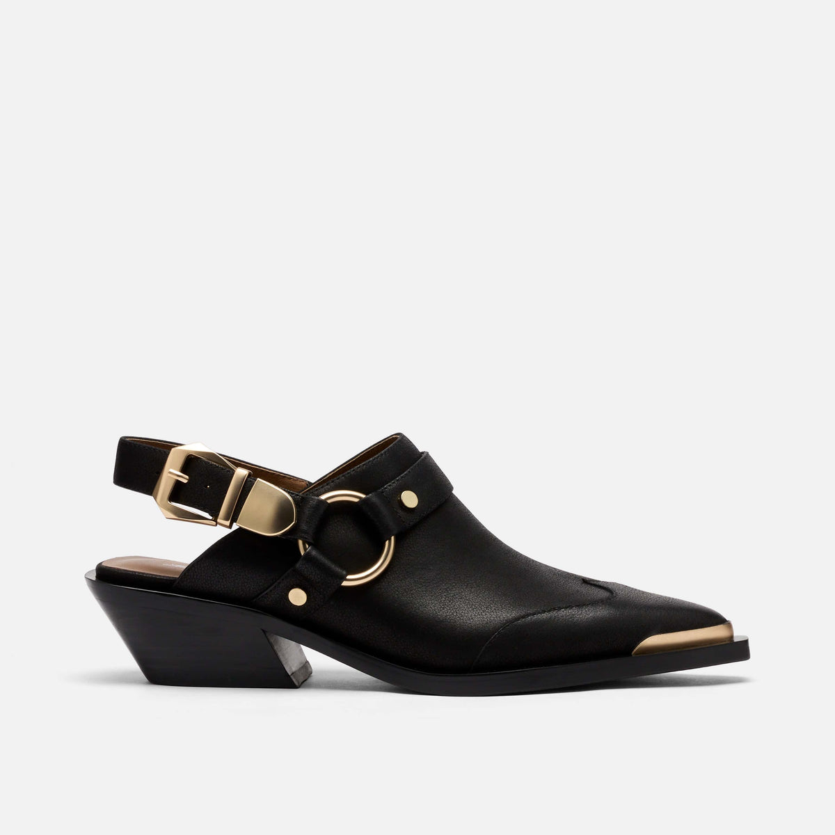 Frontier Leather Western Slingbacks
