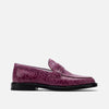 Calum Grape Leather Penny Loafers