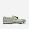 Apollo Sage Green Leather Tassel Loafers