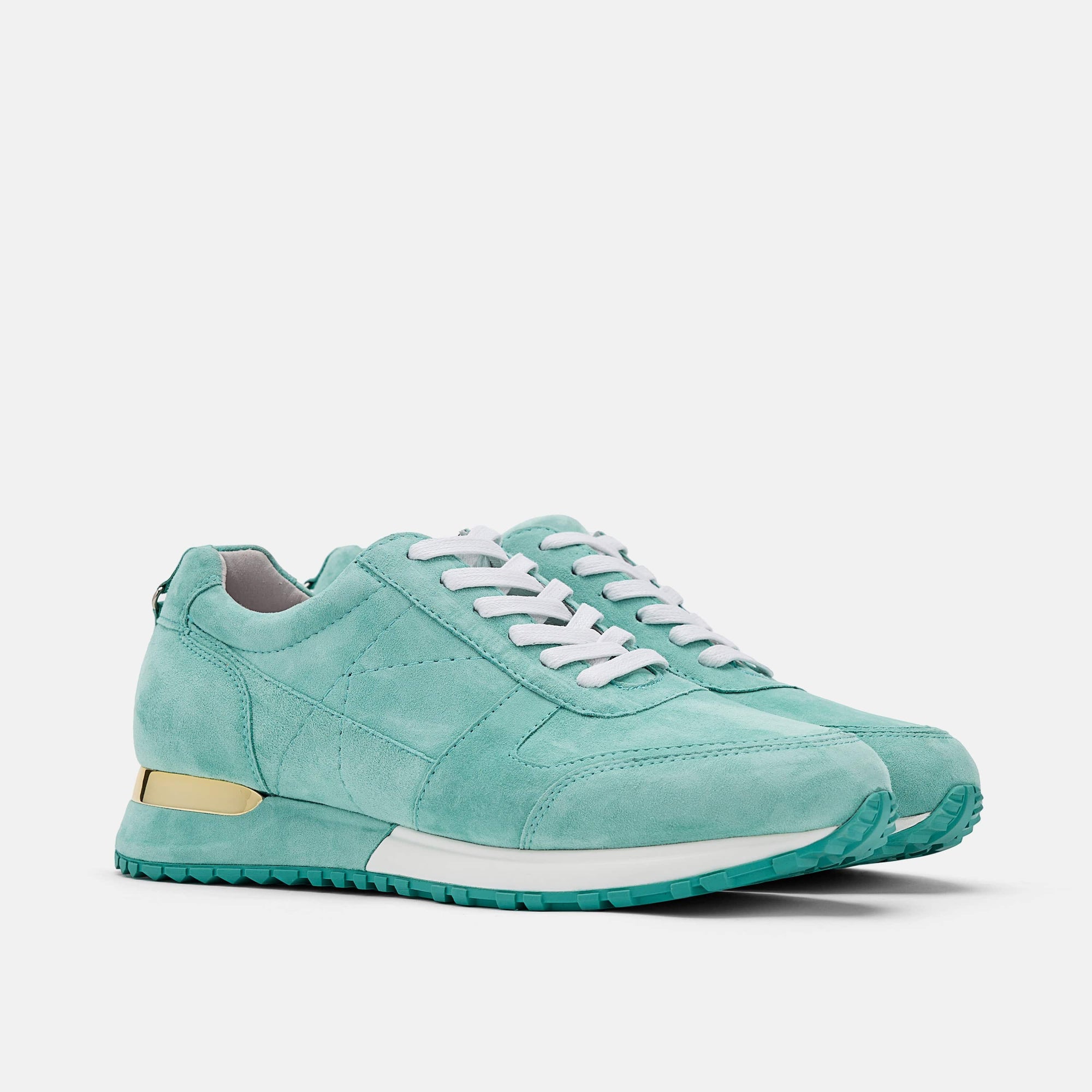 Ash Dusty Green Leather Trainers