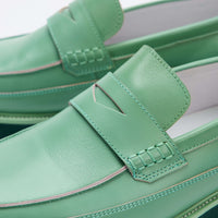 Adler Green Ombre Penny Loafers