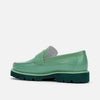 Adler Green Ombre Penny Loafers