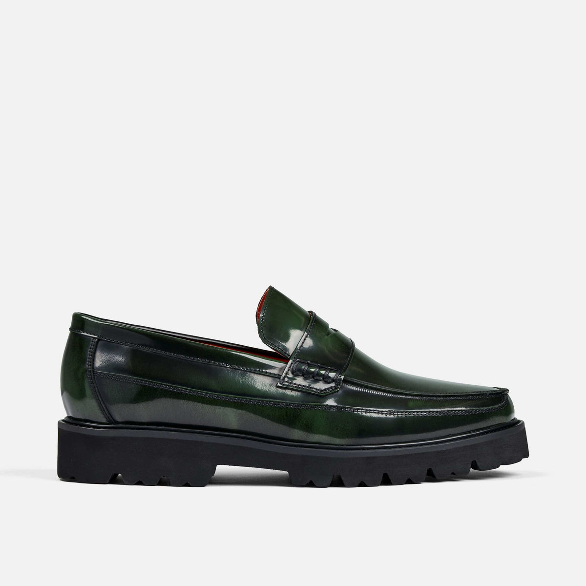 Godfrey Black Leather Belgian Loafers Sneakers - Marc Nolan