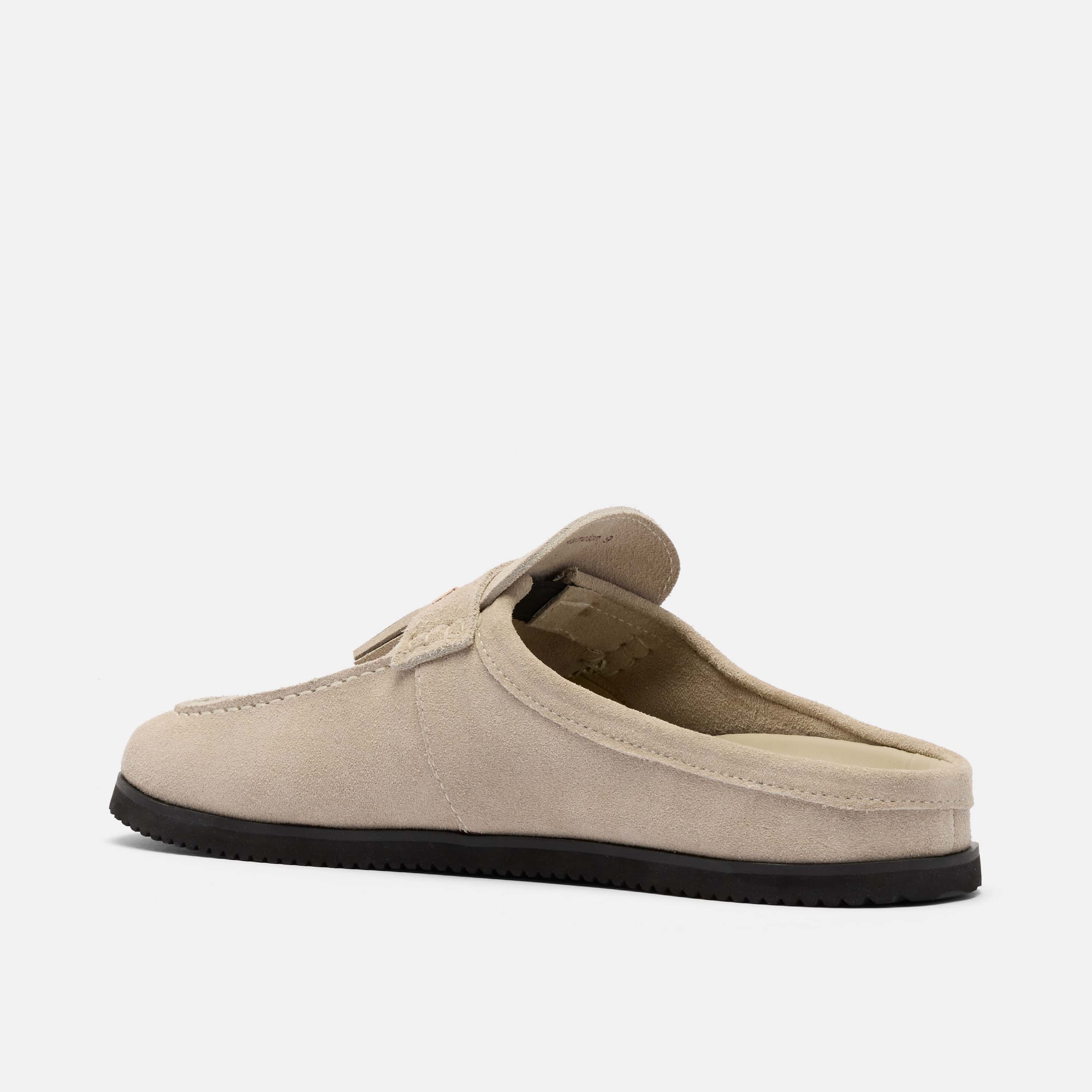 Hampton Stone Suede Tassel Mules