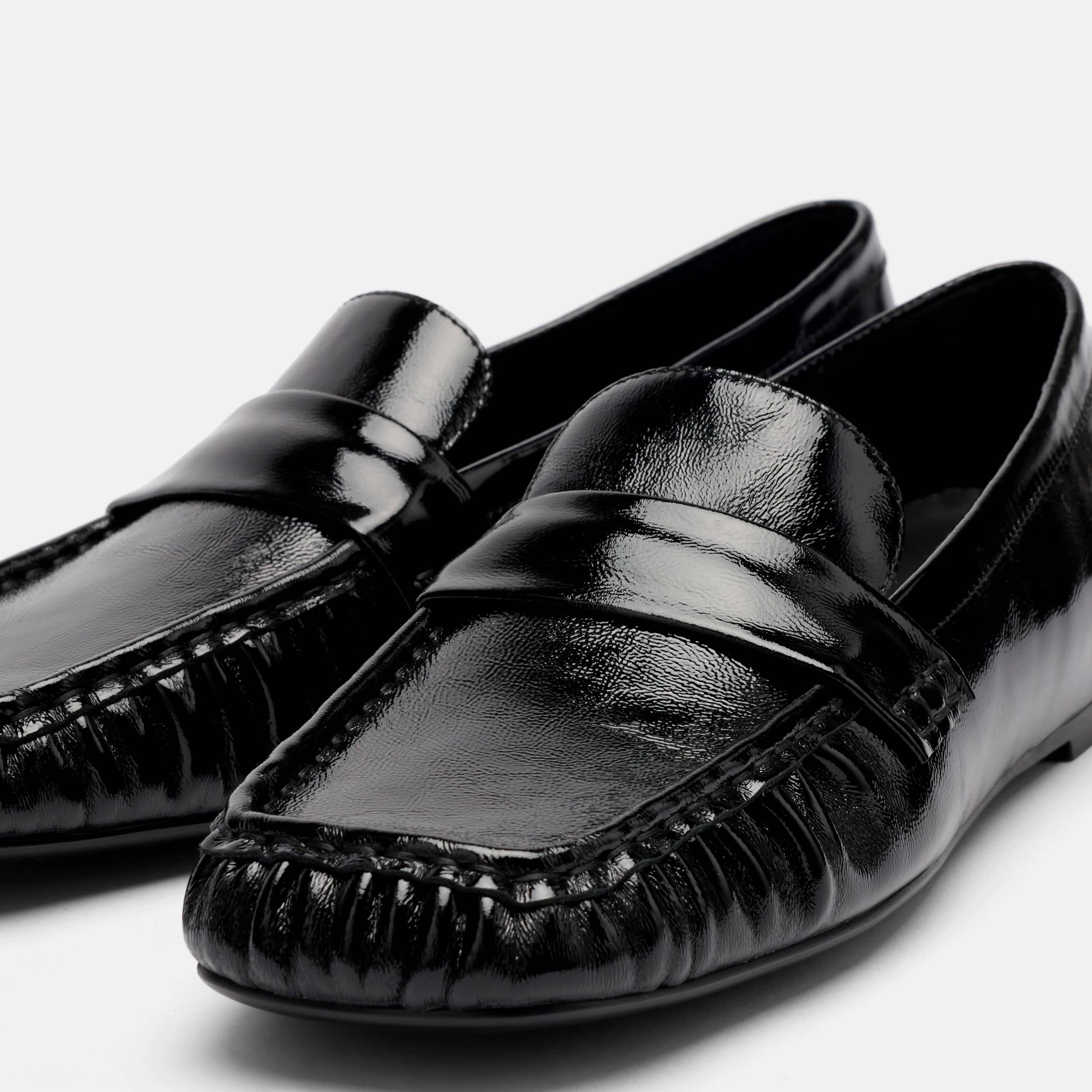 Jane Black Patent Leather Flats