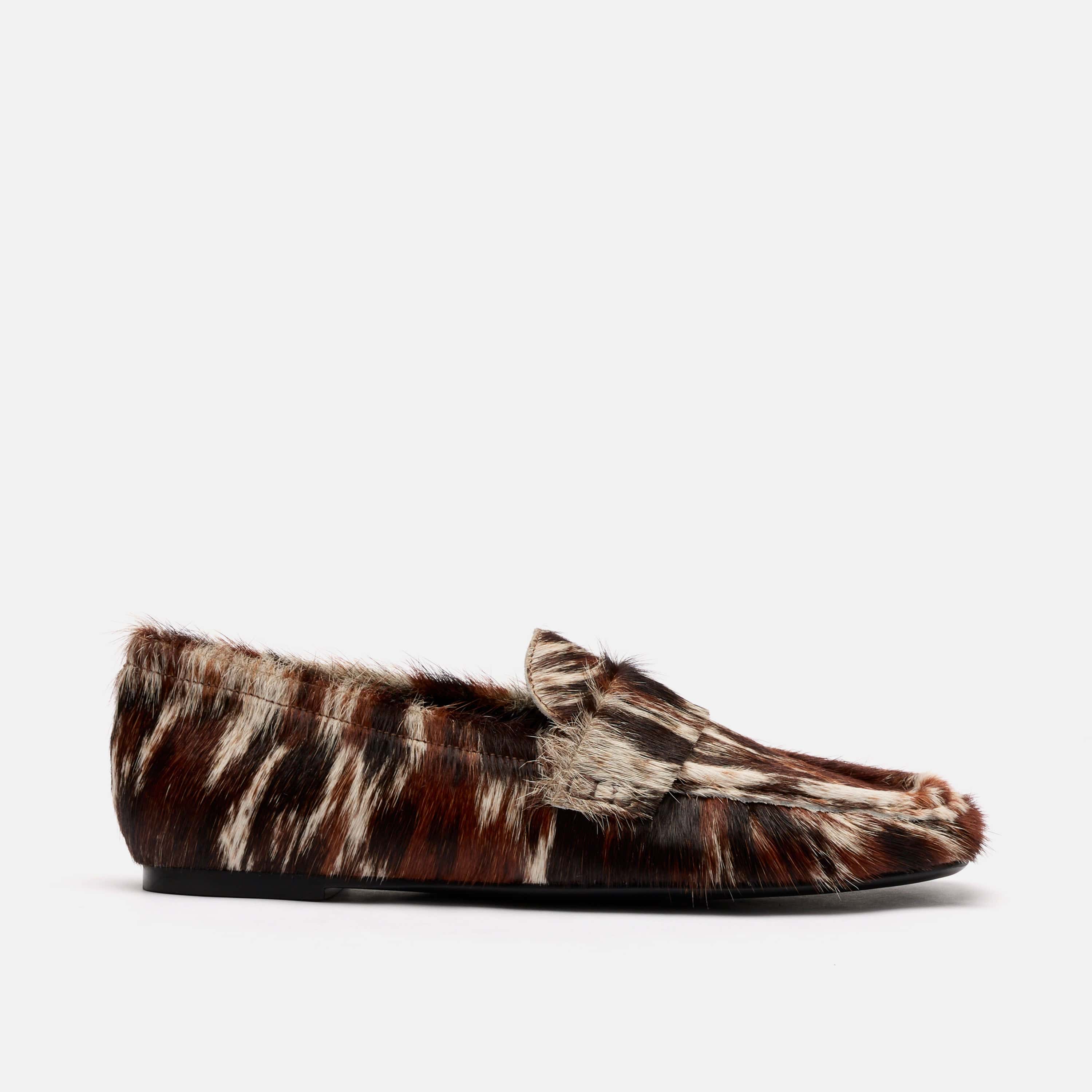 Jane Dark Horse Pony Hair Flats