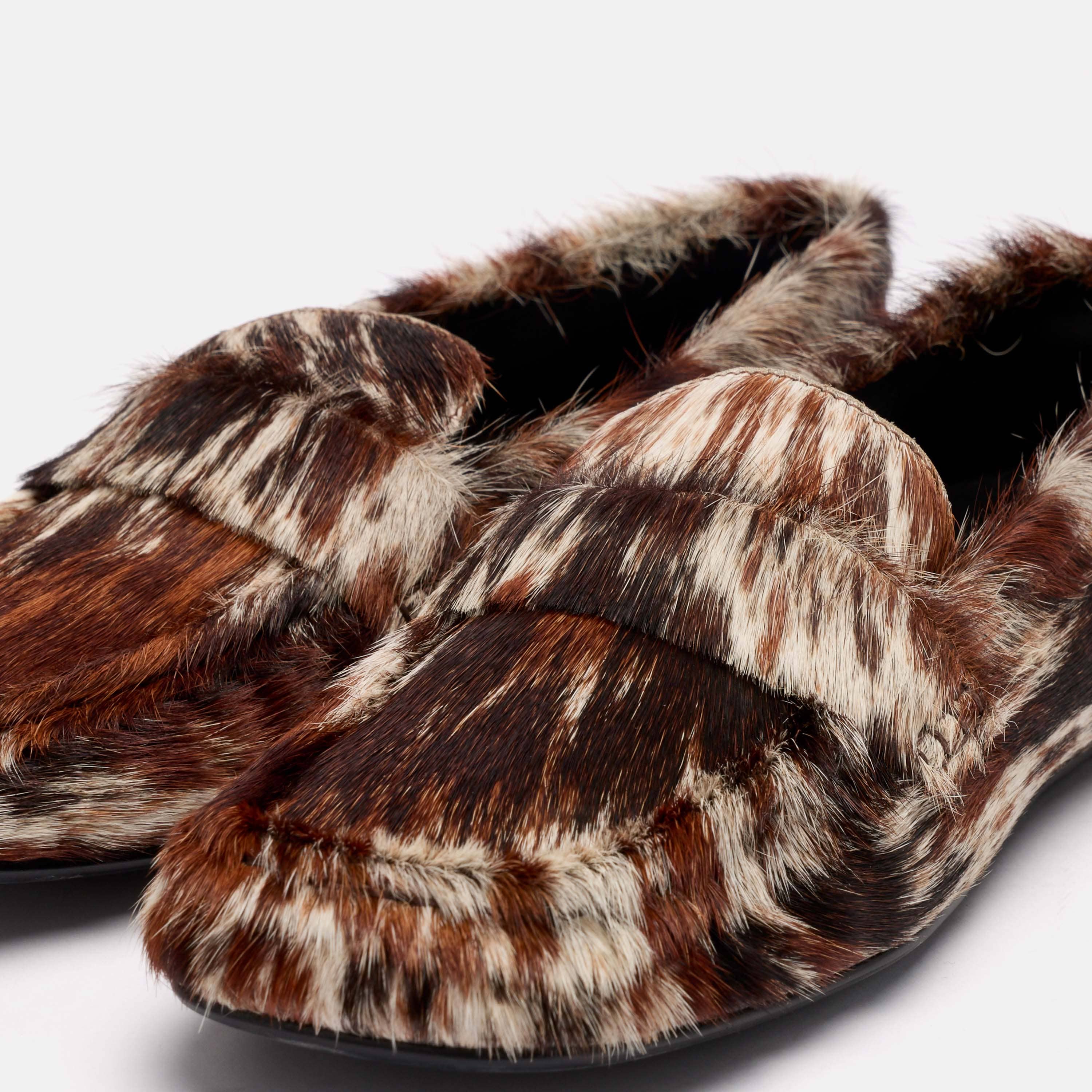 Jane Dark Horse Pony Hair Flats