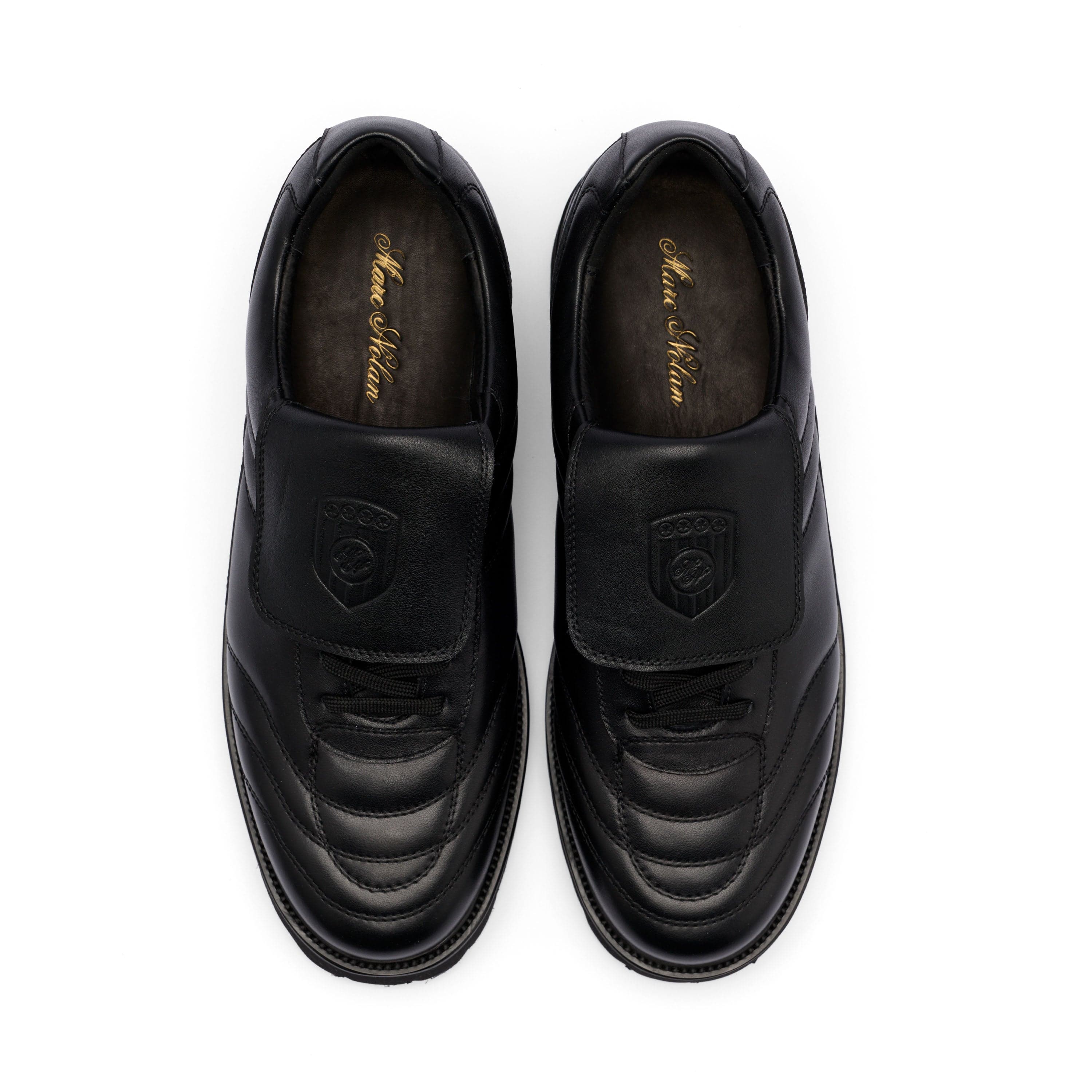 Johan Black Leather Lug Soccer Derbys