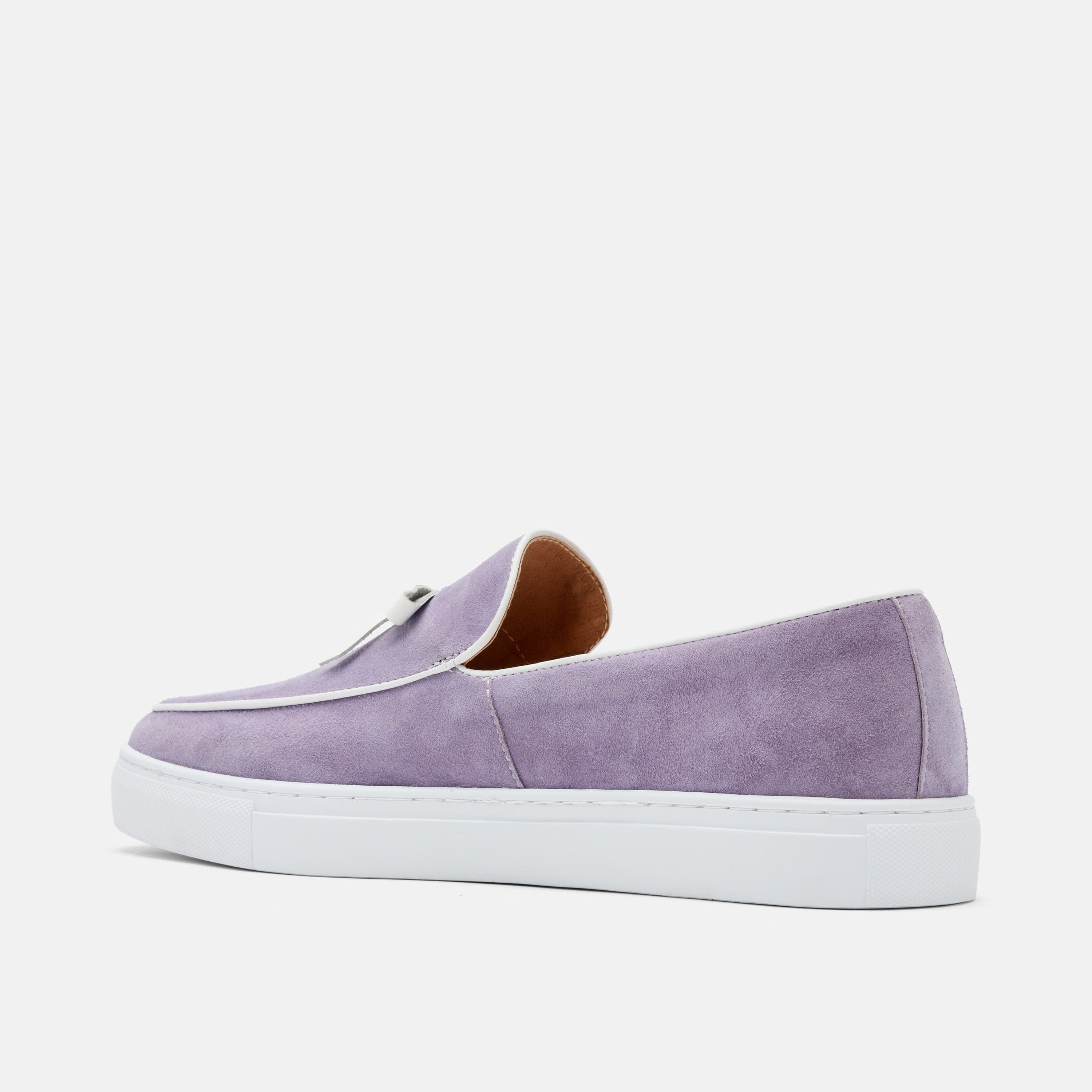Odell Lavender Suede Belgian Loafer Sneakers