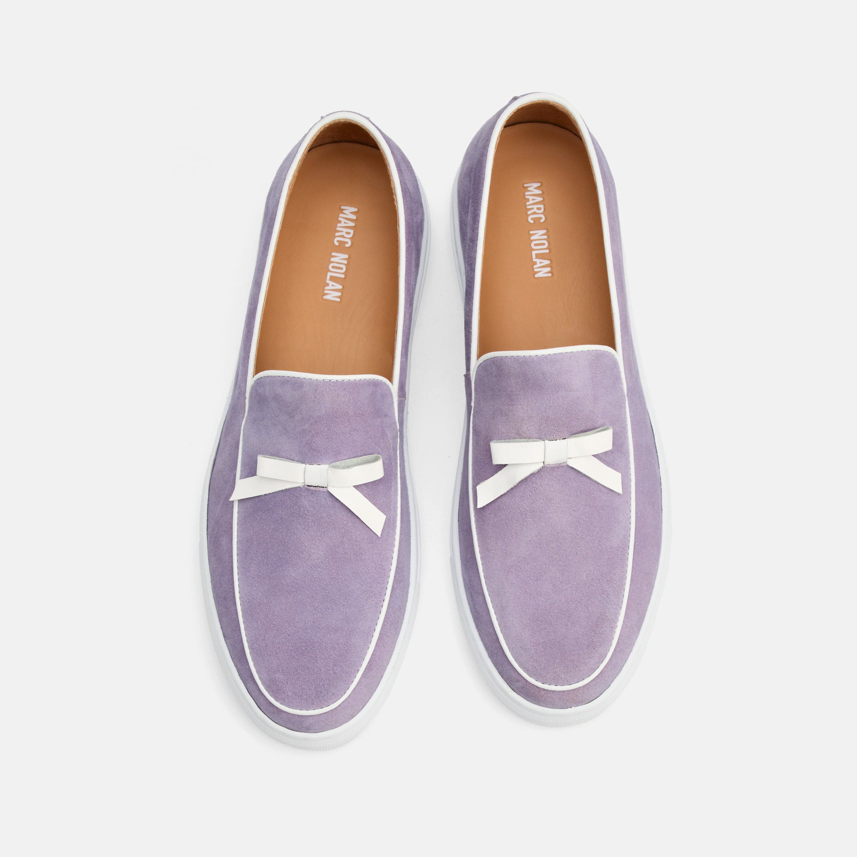 Odell Lavender Suede Belgian Loafer Sneakers