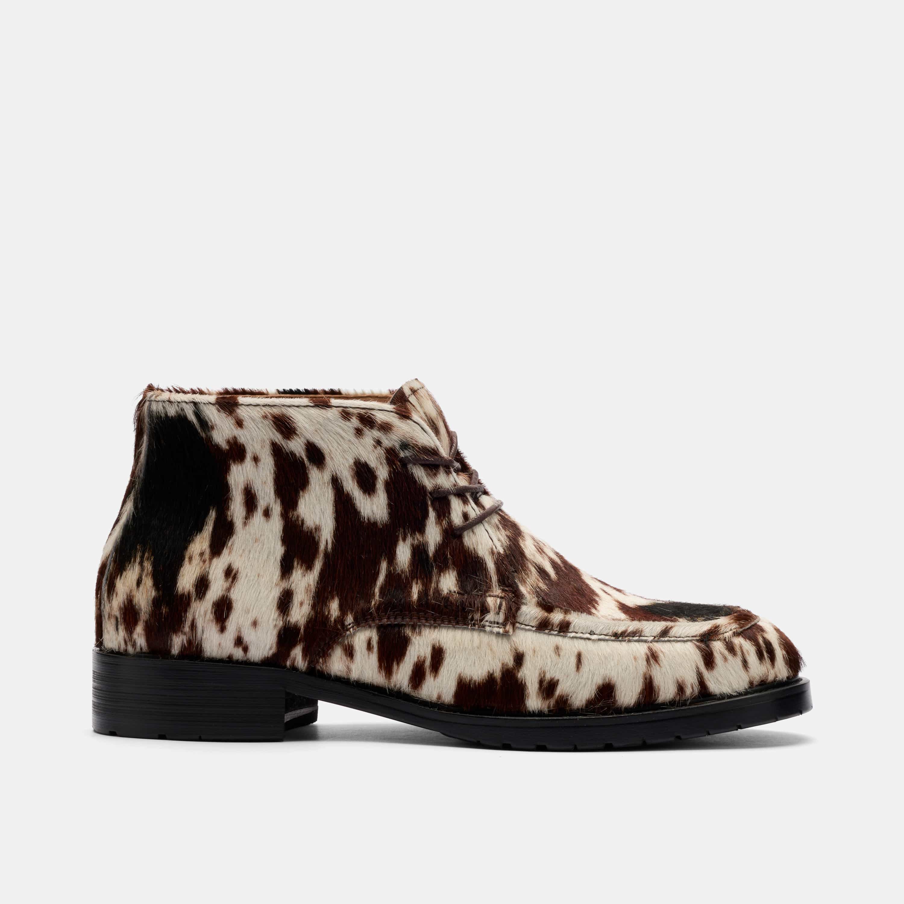 Logan Dark Horse Pony Hair Chukka Boots