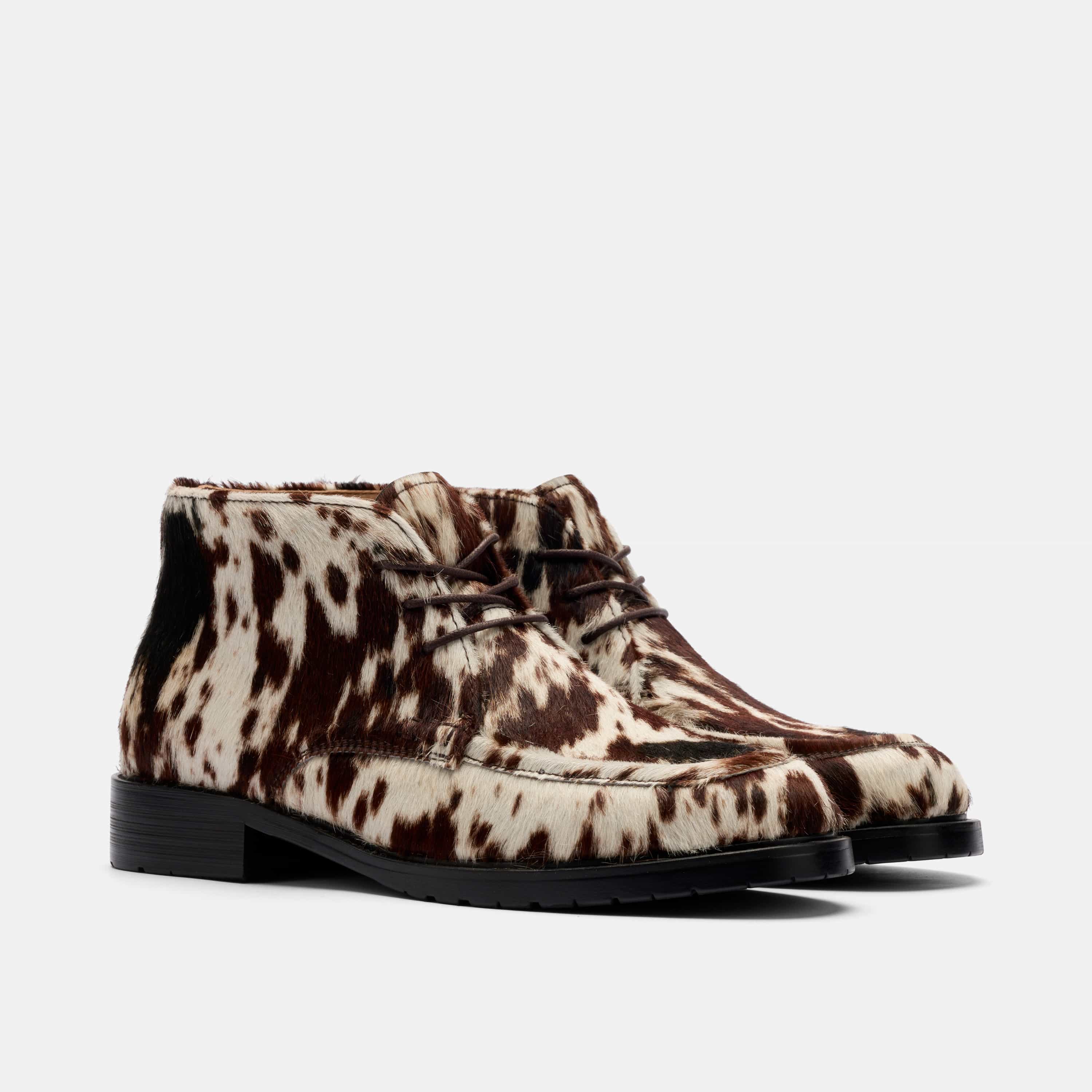 Logan Dark Horse Pony Hair Chukka Boots