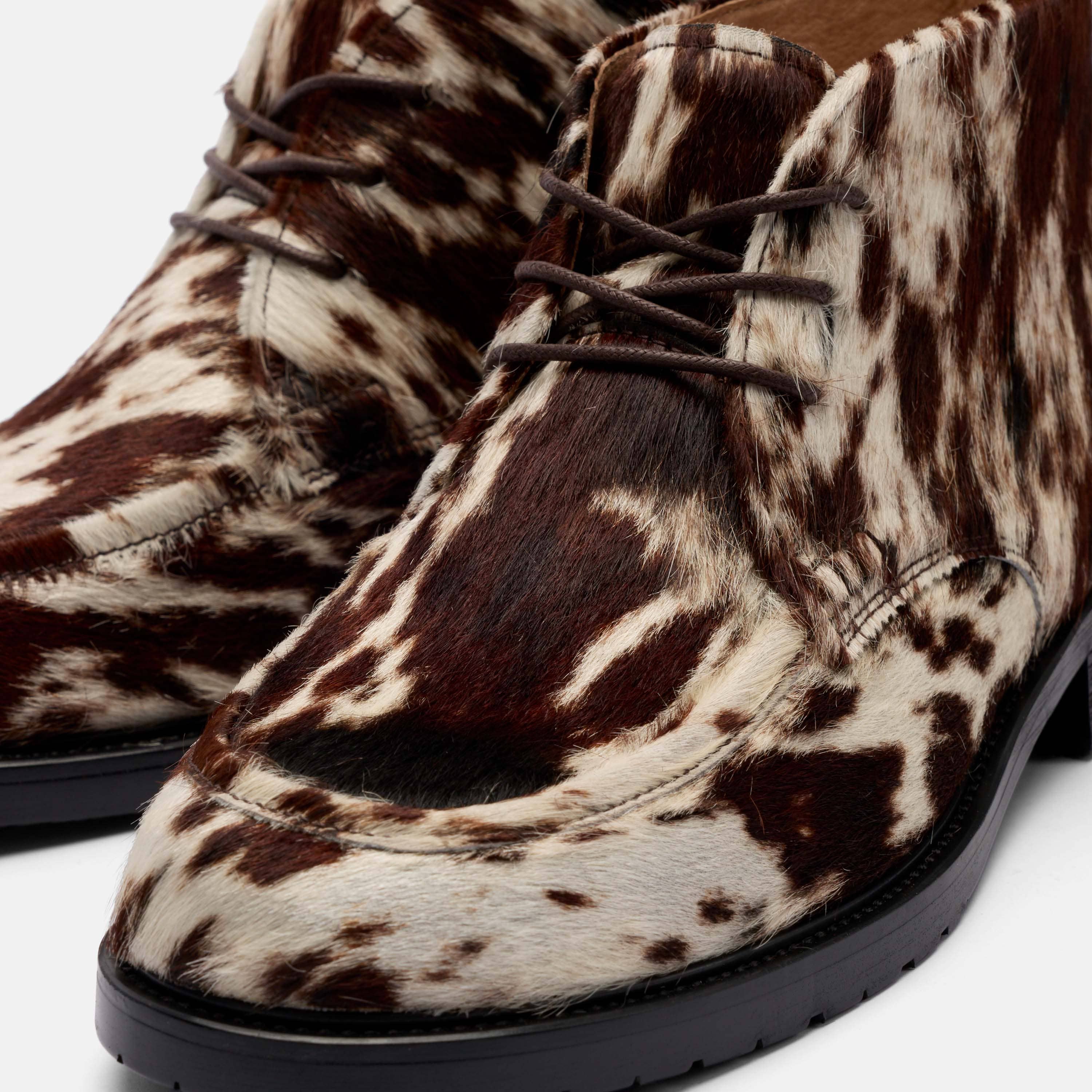 Logan Dark Horse Pony Hair Chukka Boots