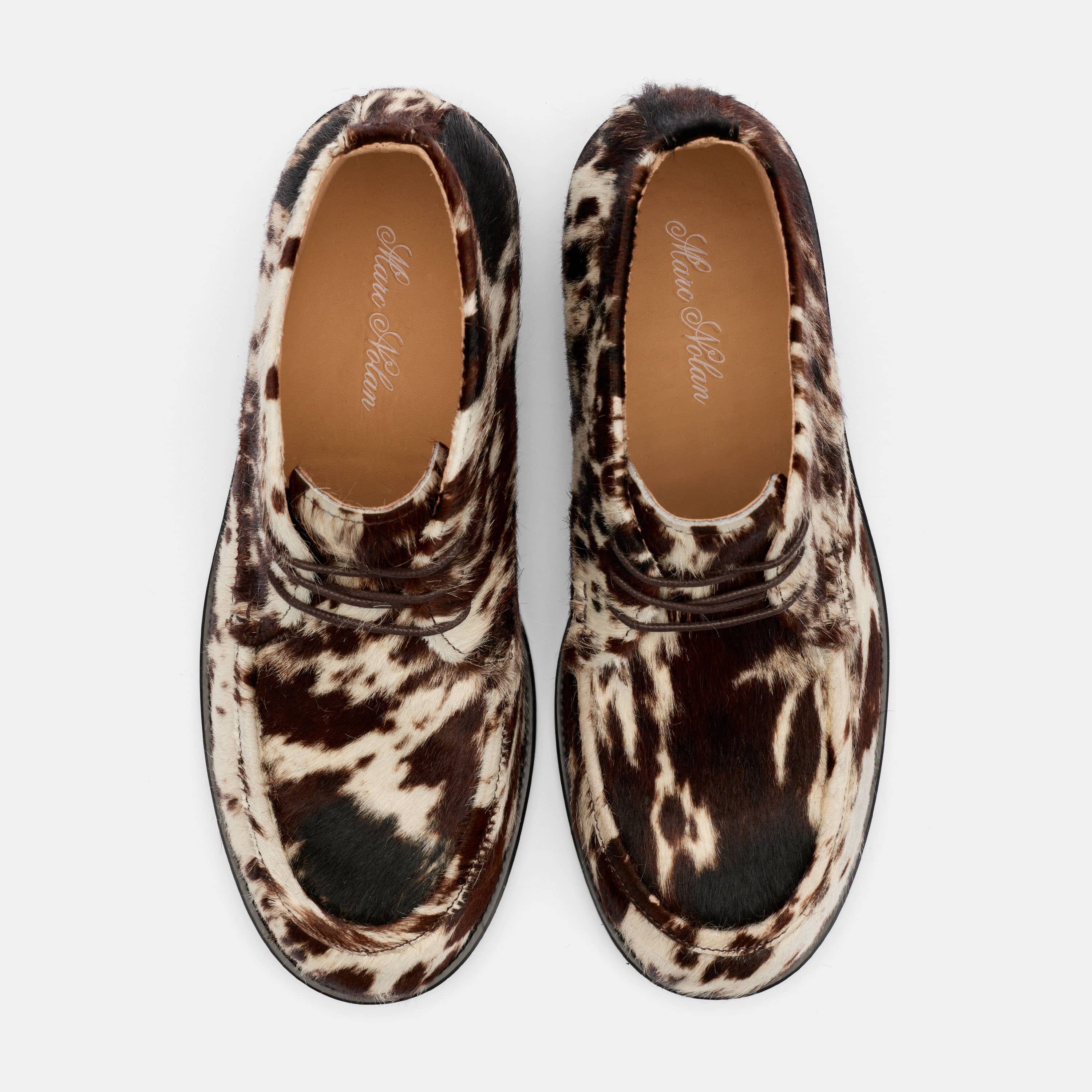 Logan Dark Horse Pony Hair Chukka Boots
