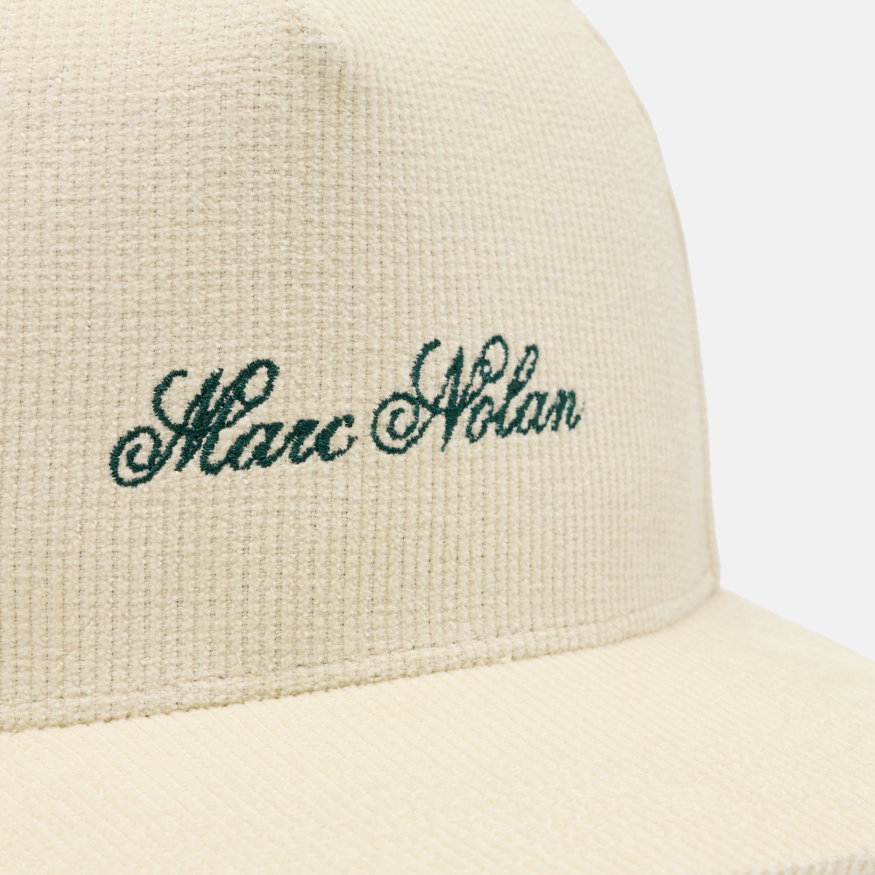 Marc Nolan Corduroy Logo Hat - Cream