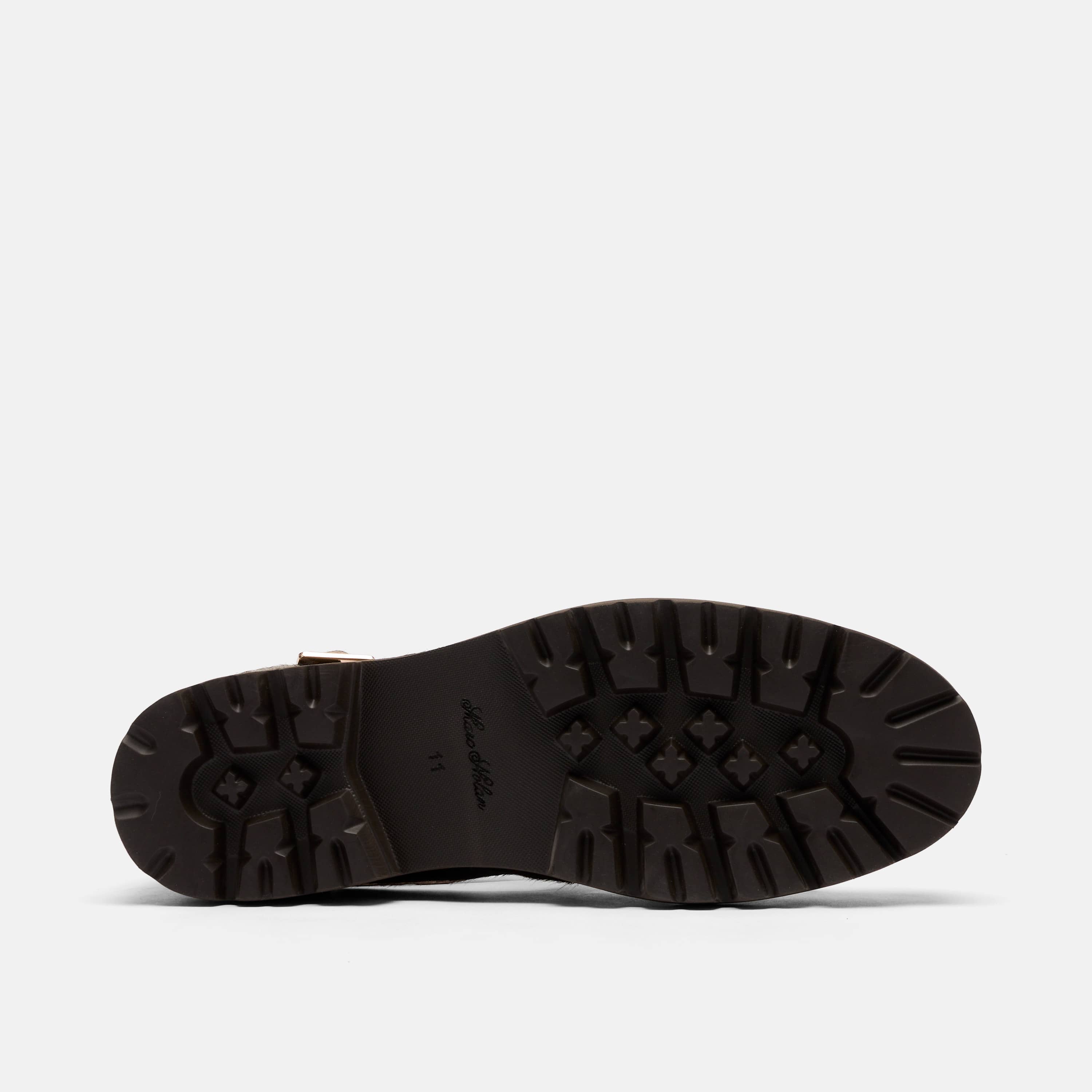 Magellan Brown Pony Hair Lug Fisherman Sandals