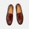 Alessandro Mahogany Leather Venetian Loafers - Marc Nolan